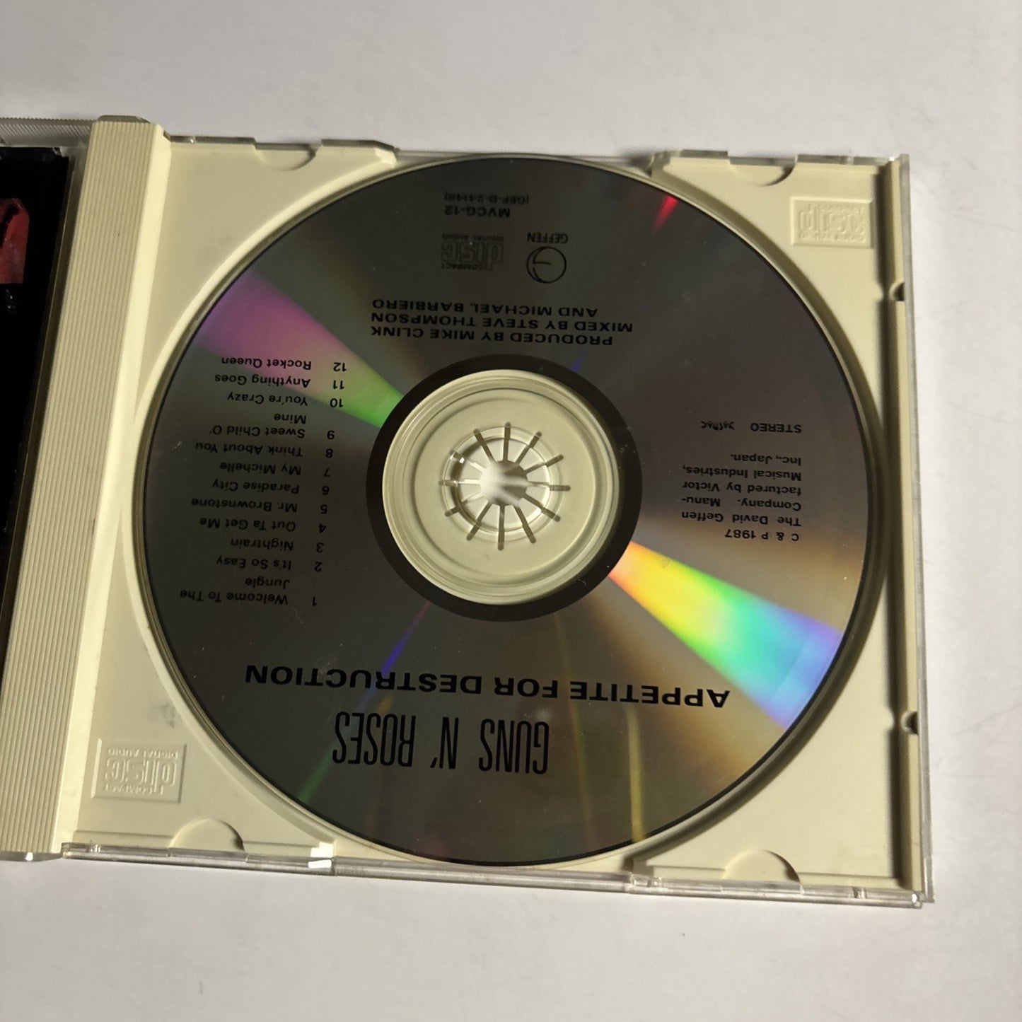 Guns N' Roses – Appetite For Destruction (CD, 1991)  Japan MVCG-12