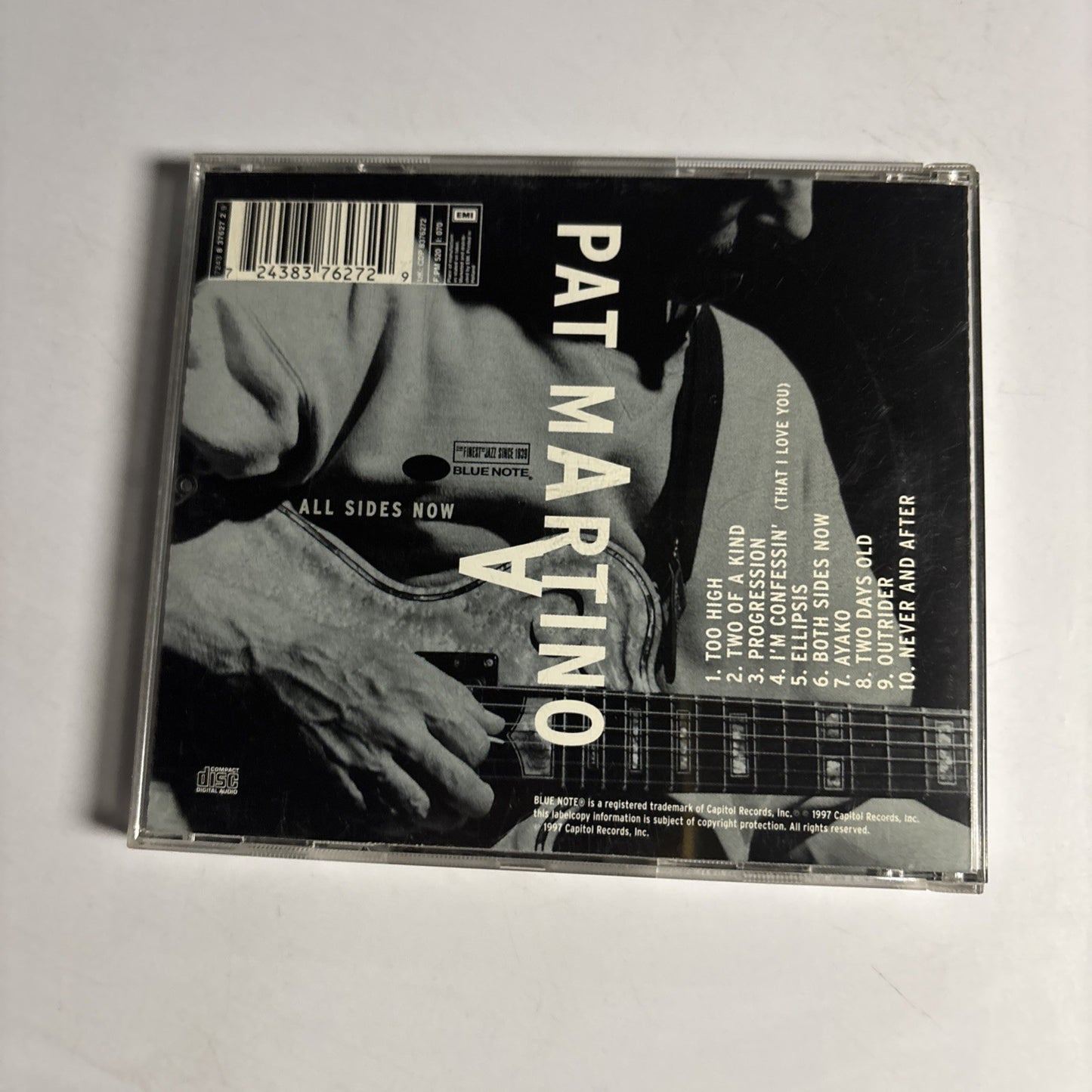 Pat Martino – All Sides Now (CD, 1997) Europe 7243 8 37627 2 9