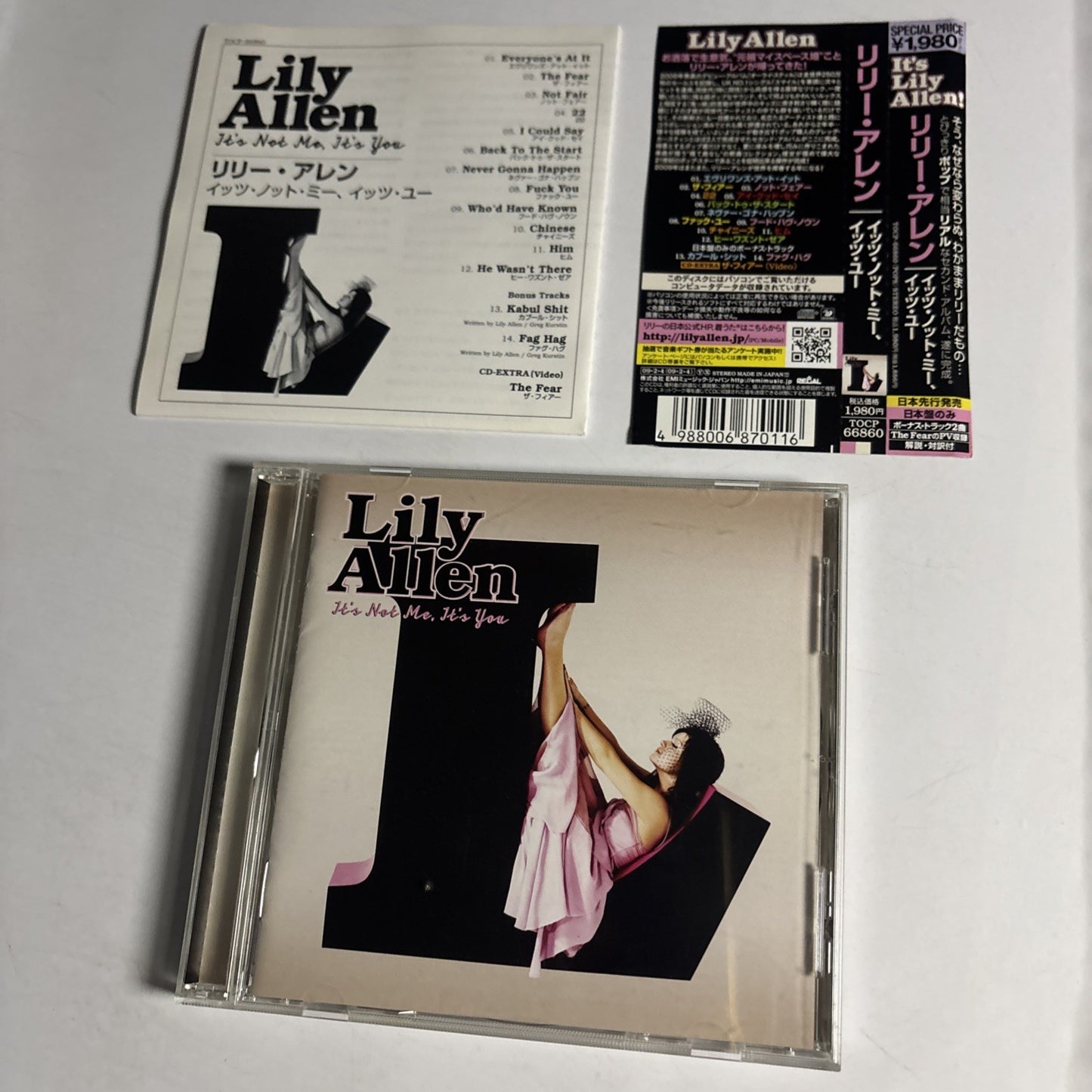 Lily Allen – It's Not Me, It's You (CD, 2009) Japan obi TOCP-66860