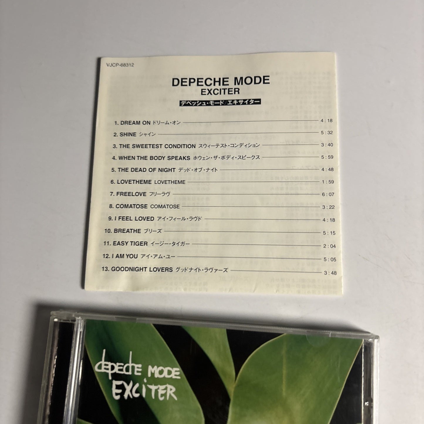 Depeche Mode – Exciter (CD, 2001) Japan VJCP-68312