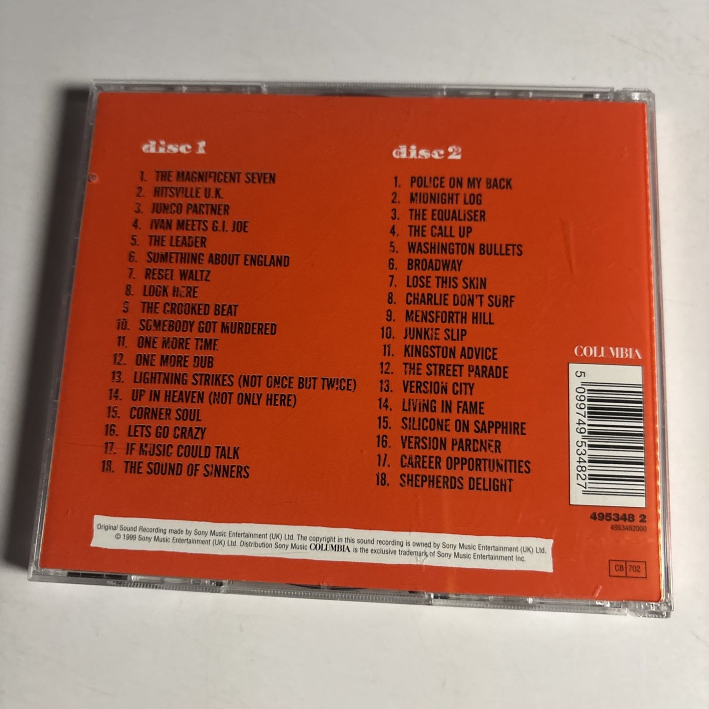 The Clash – Sandinista! (CD, 1980, 2-Disc) UK & Europe 495348 2