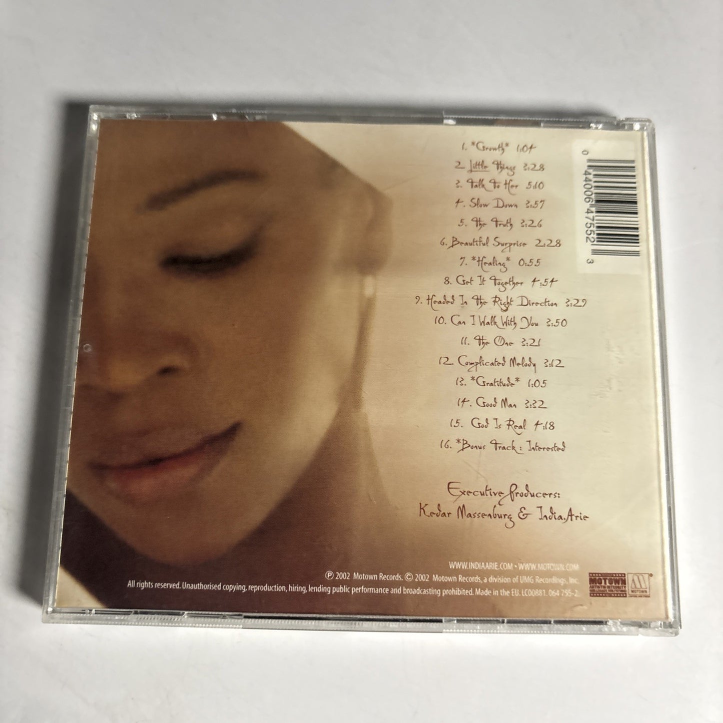 India.Arie – Voyage To India (CD, 2002) Europe Limited Edition  064 755-2