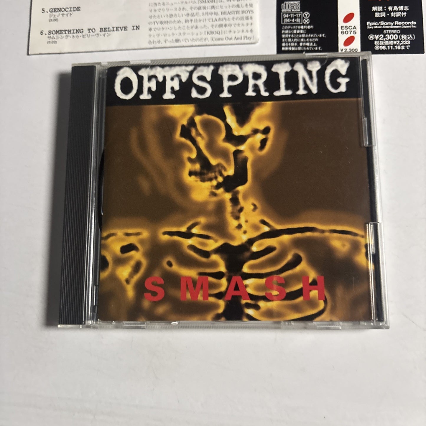 The Offspring – Smash (CD, 1994) Japan obi ESCA 6075