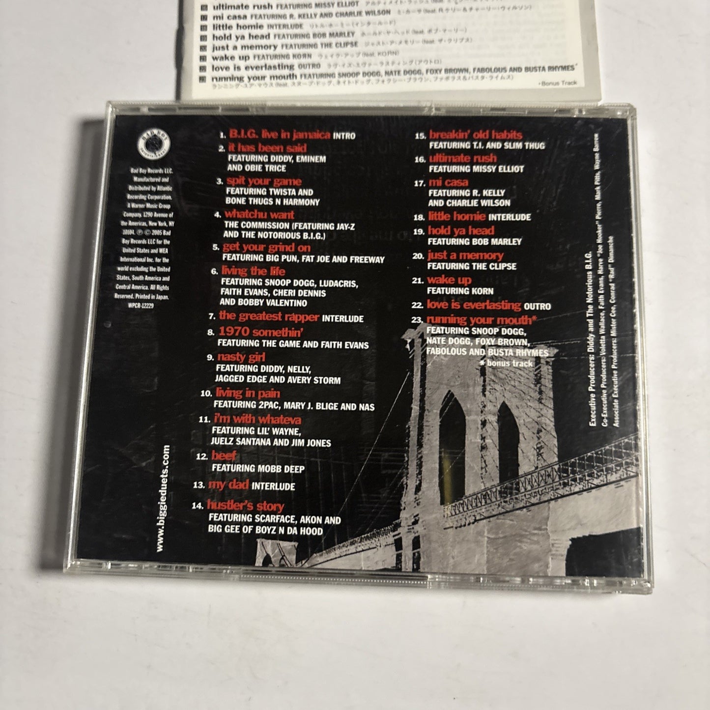 Notorious B.I.G. – Duets (The Final Chapter) (CD, 2005) Japan WPCR-12229