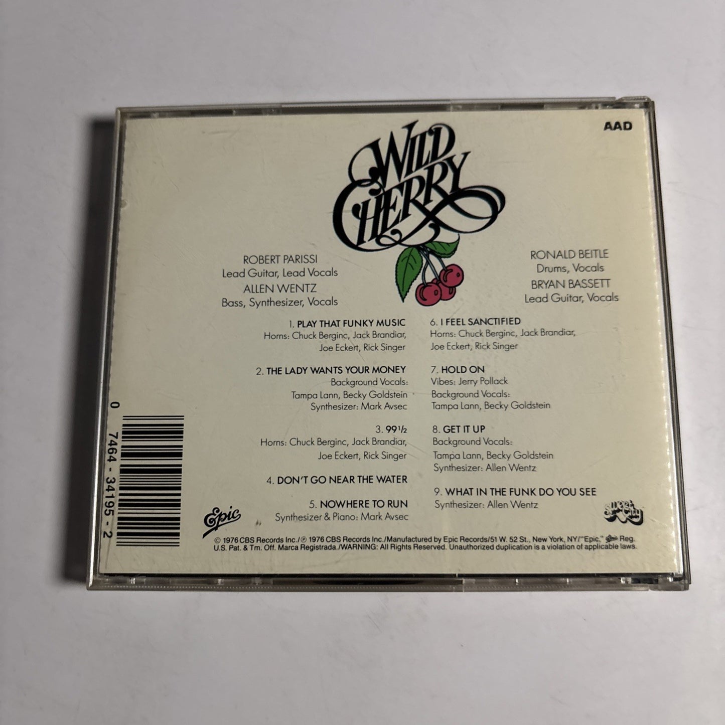 Wild Cherry – Wild Cherry (CD, 1990) US EK 34195