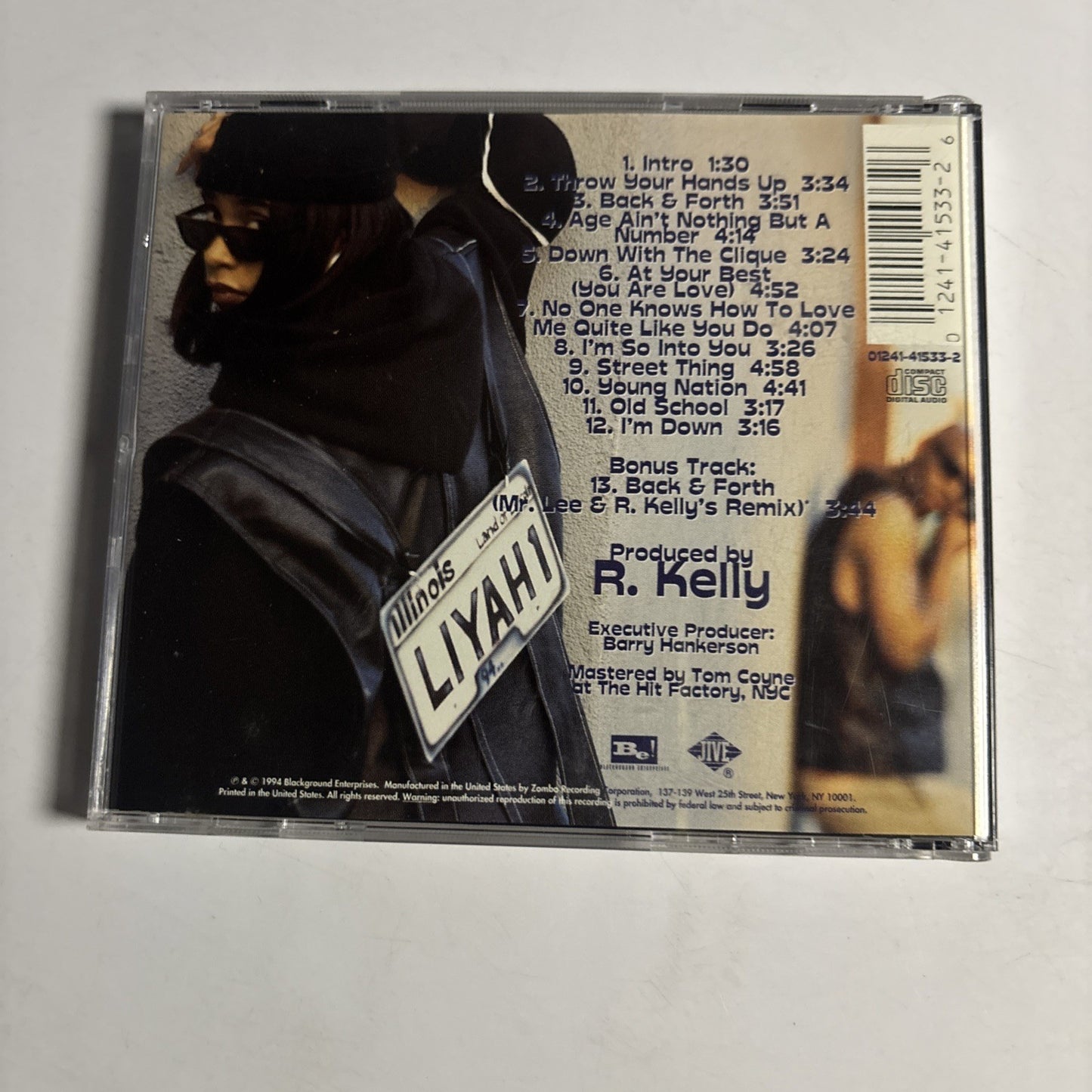 Aaliyah – Age Ain't Nothing But A Number (CD, 1994) US Bonus Track 01241-41533-2