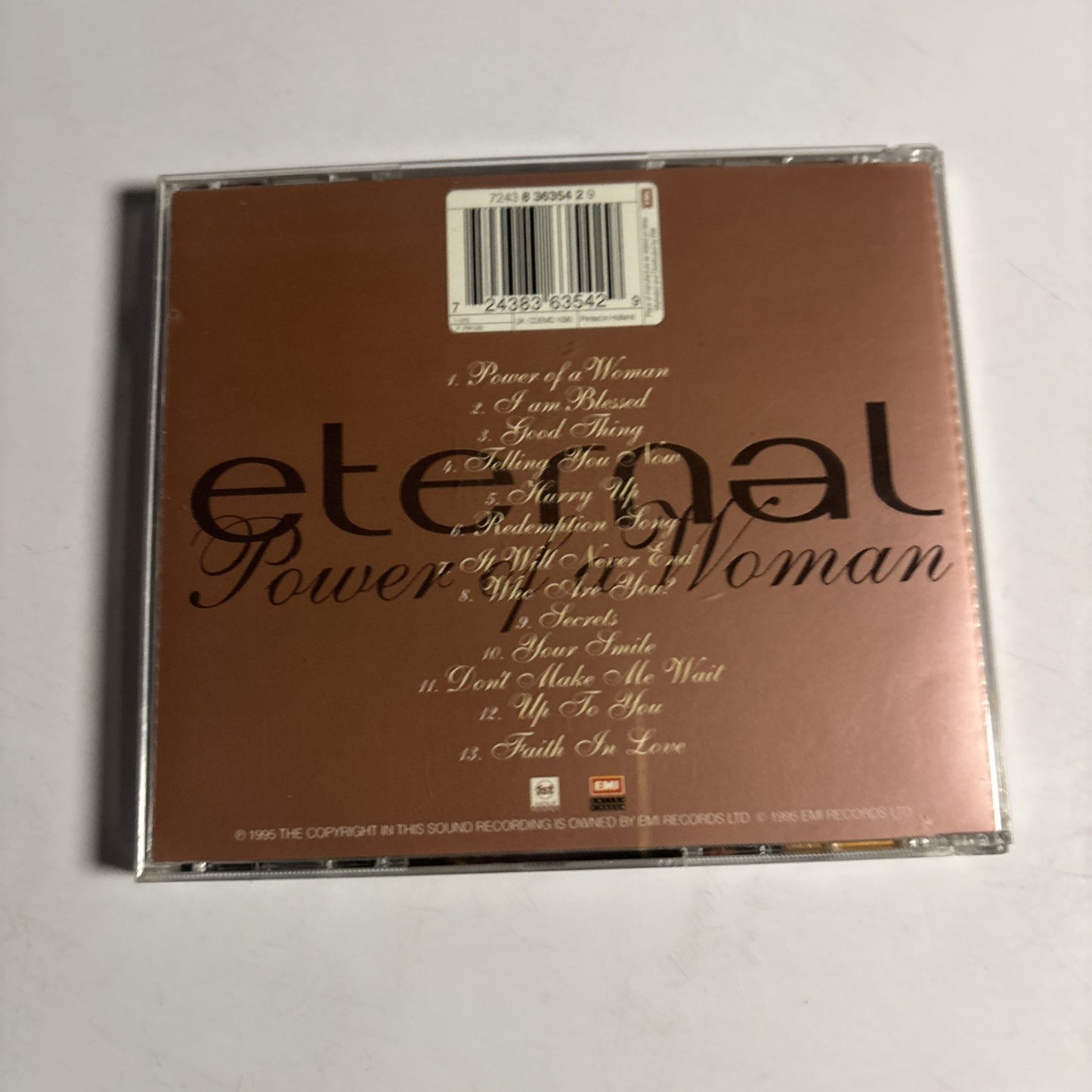 Eternal – Power  Of A Woman (CD, 1995) UK 7243 8 36354 2 9