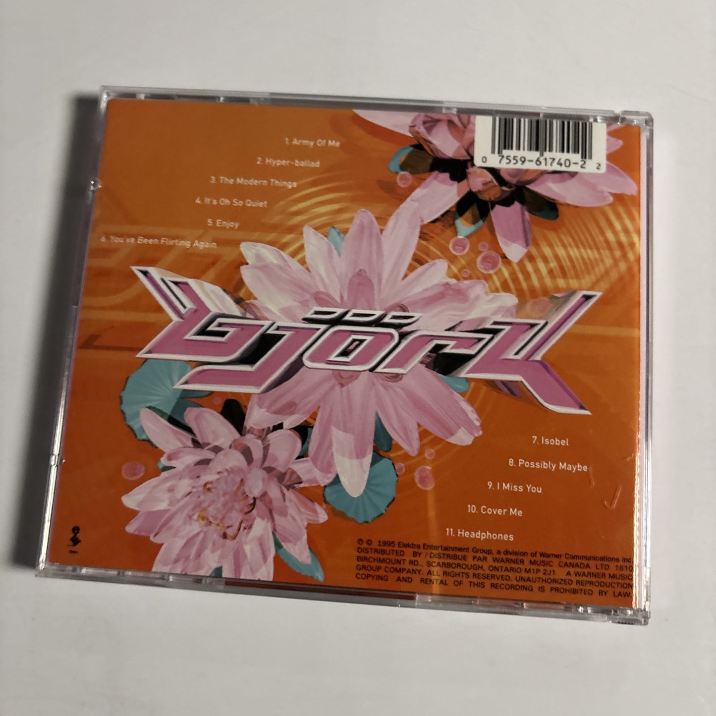 Björk – Post (CD, 1995) US 61740-2