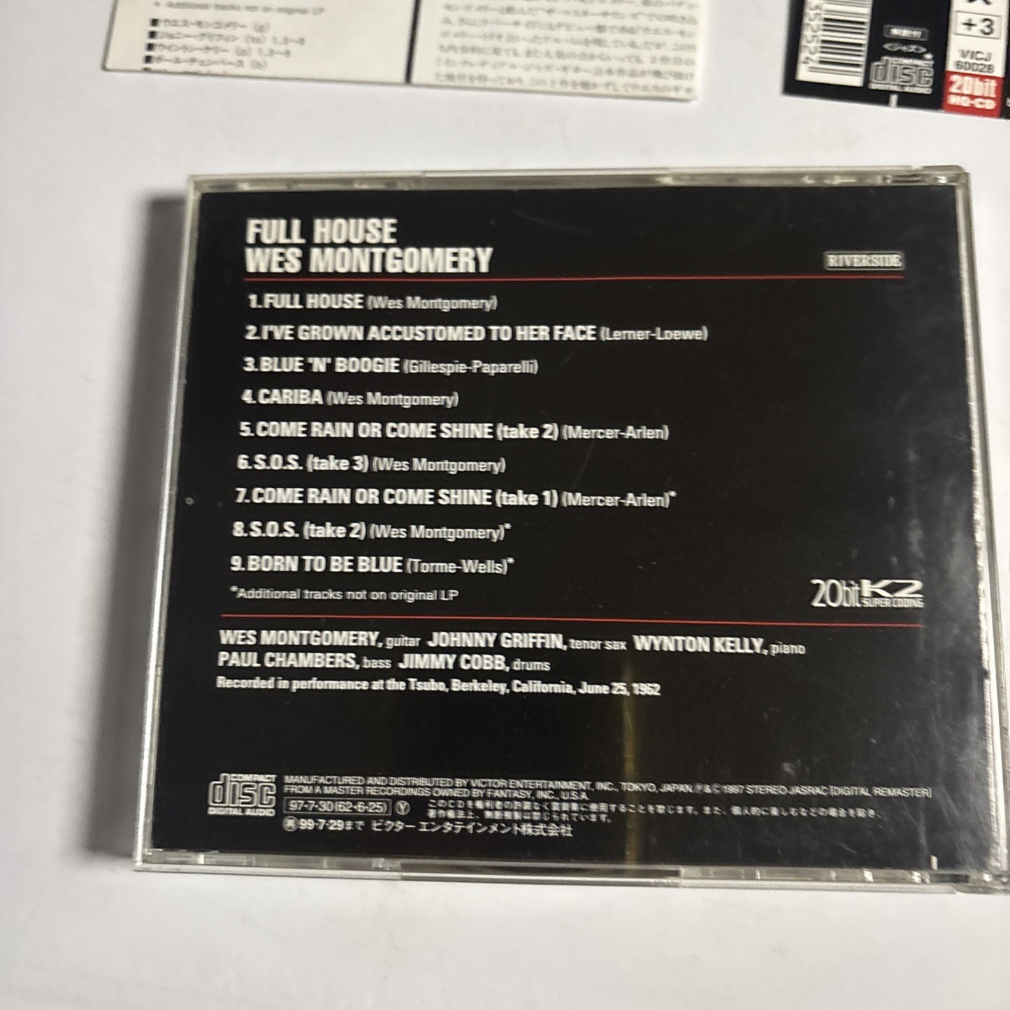 Wes Montgomery – Full House (CD, 1997) Japan obi VICJ-60028
