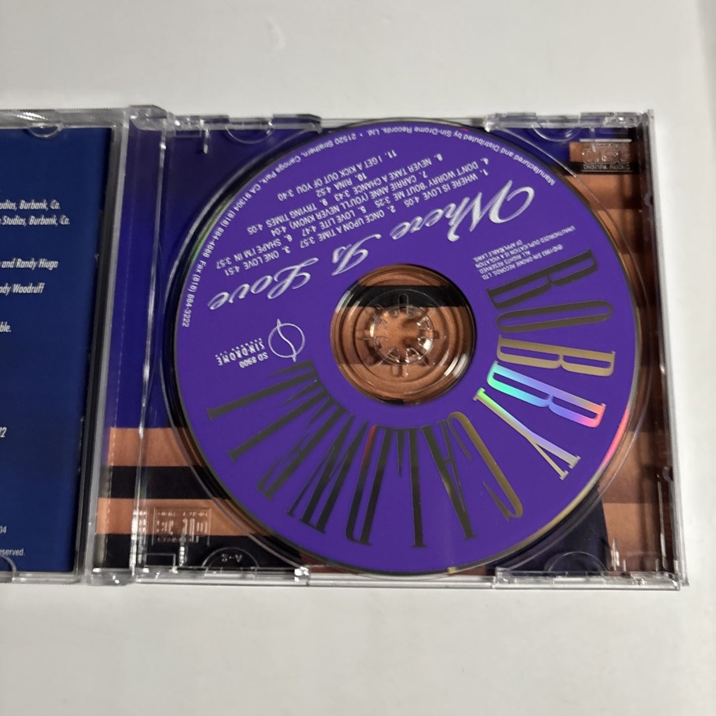 Bobby Caldwell – Where Is Love (CD, 1993) US SD 8900