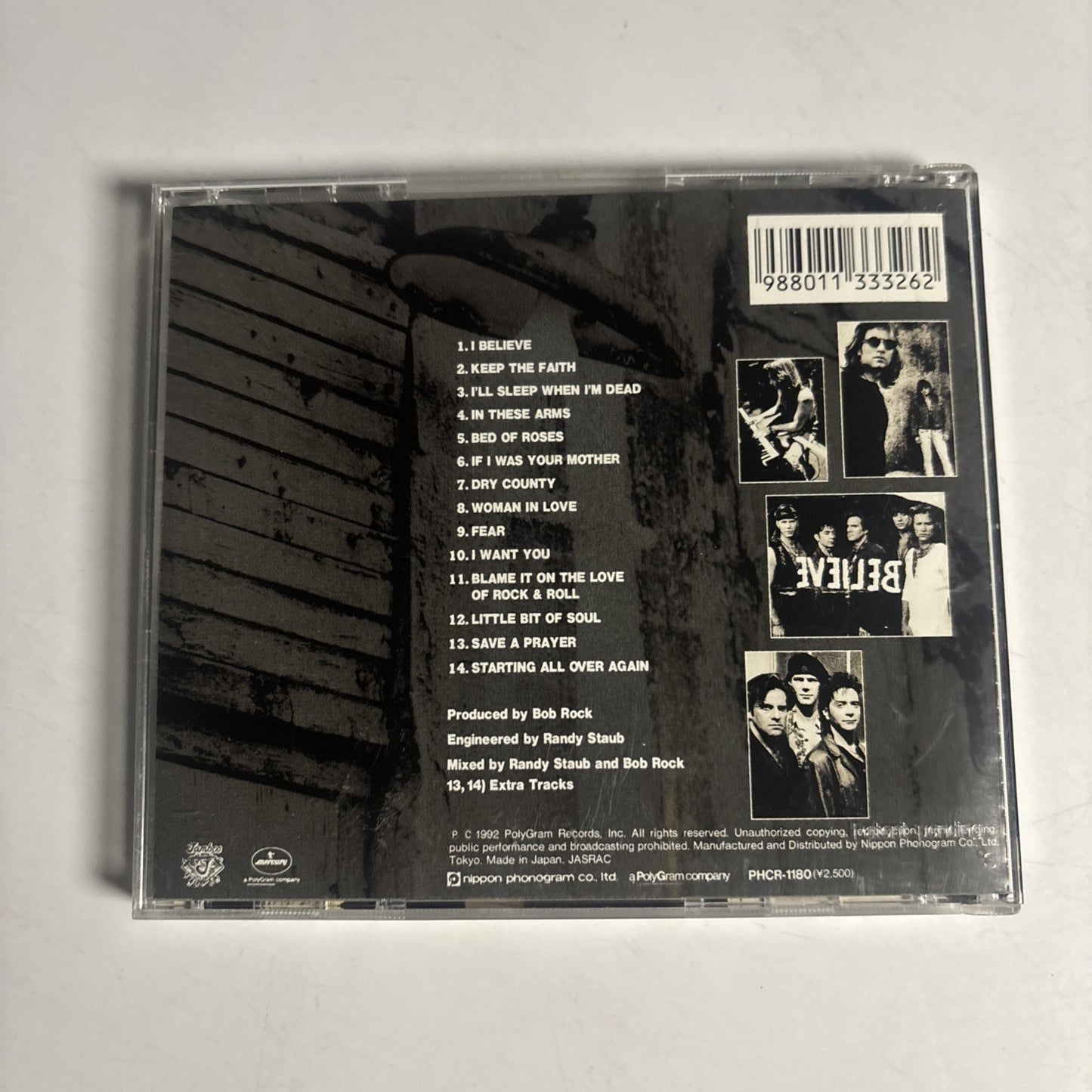 Bon Jovi – Keep The Faith (CD, 1992)  Japan Bonus Track PHCR-1180