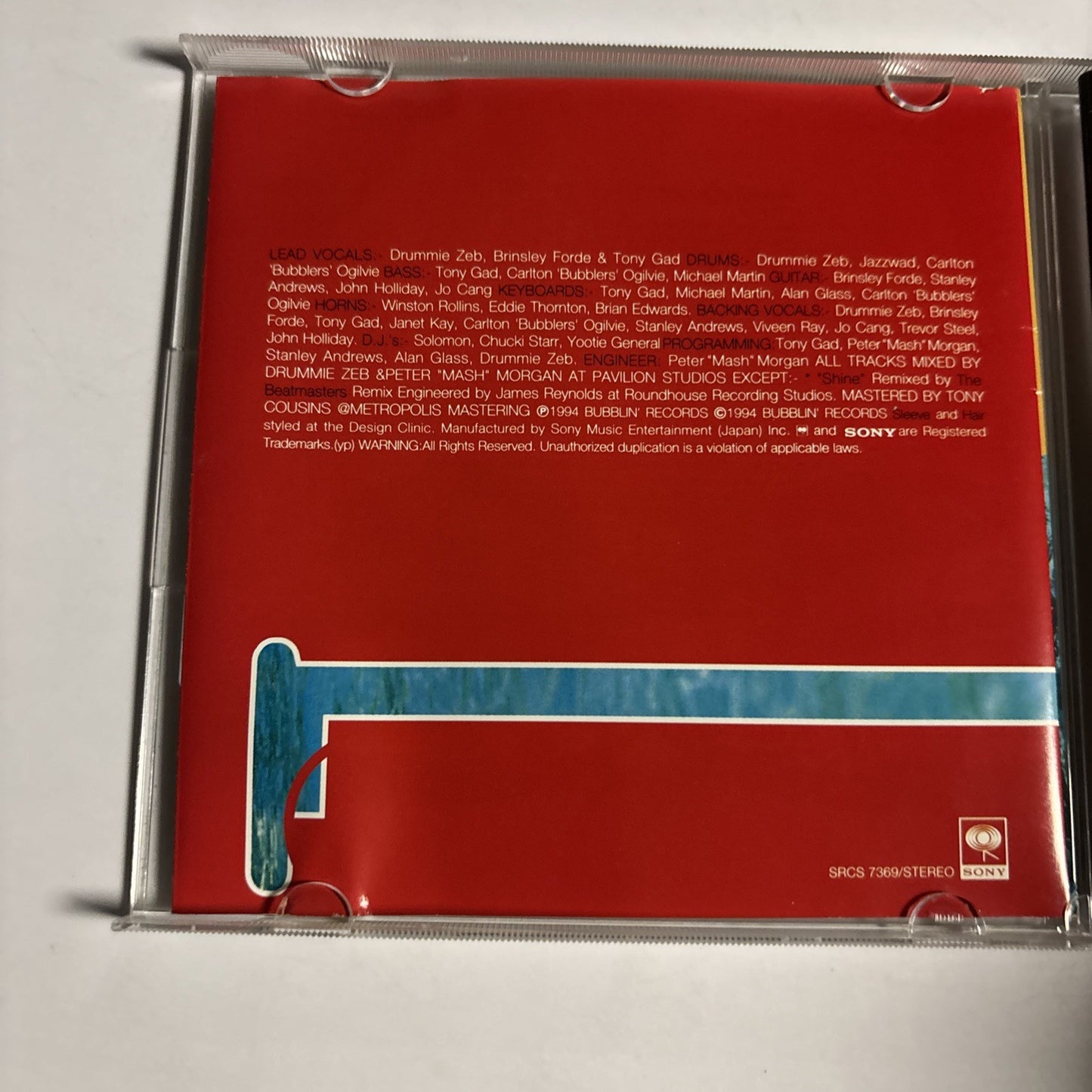 Aswad – Rise And Shine (CD, 1994) Japan Bonus Track SRCS 7369