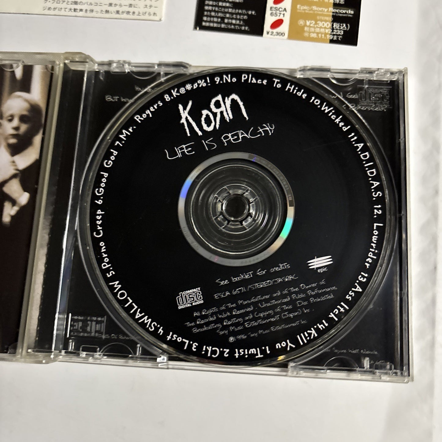 Korn – Life Is Peachy (CD, 1996) Japan obi ESCA 6571