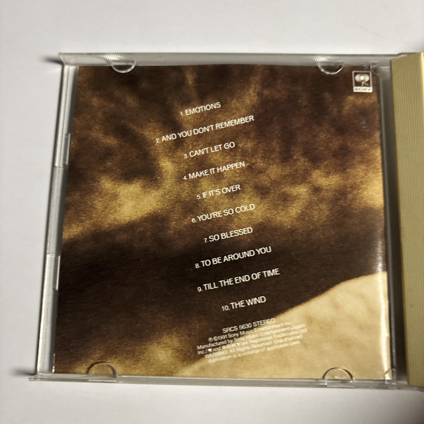 Mariah Carey – Emotions (CD, 1991) Japan SRCS 5630