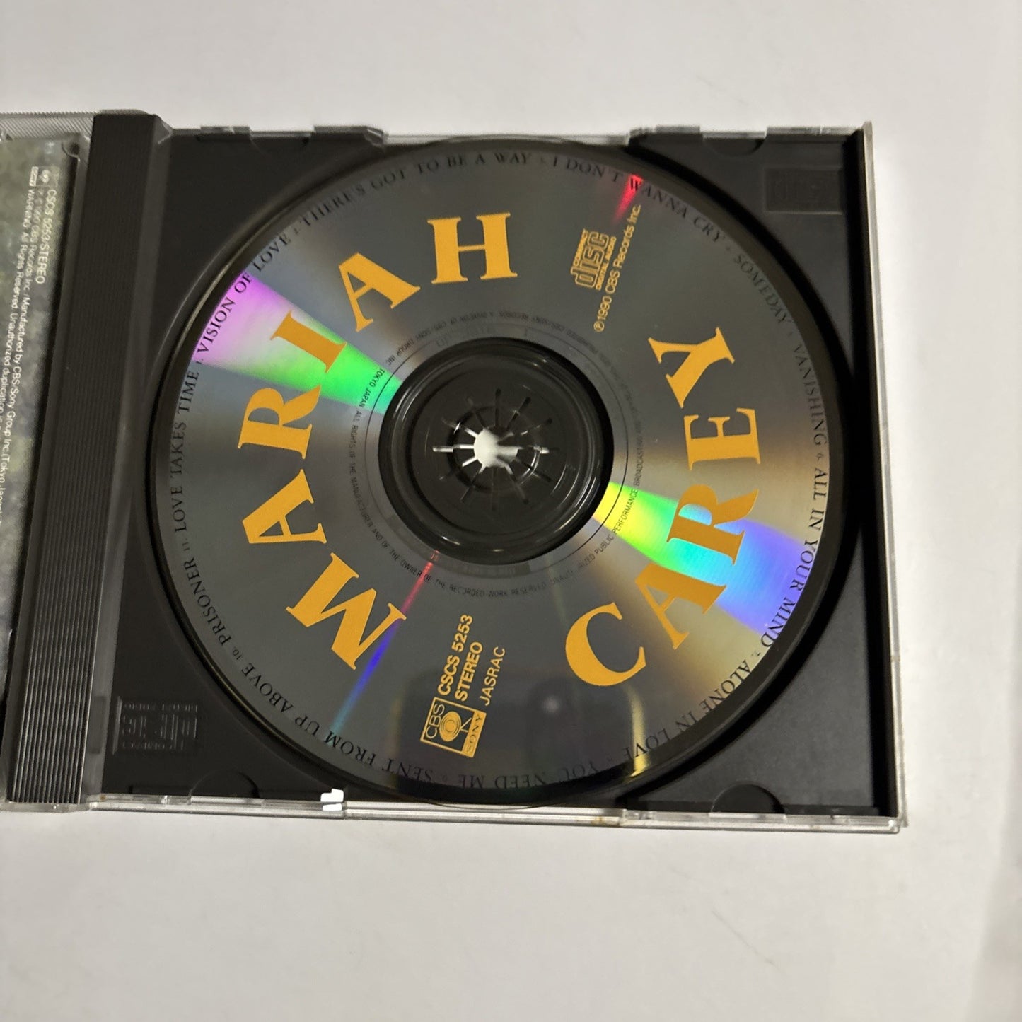 Mariah Carey – Mariah Carey (CD, 1990) Japan   CSCS 5253
