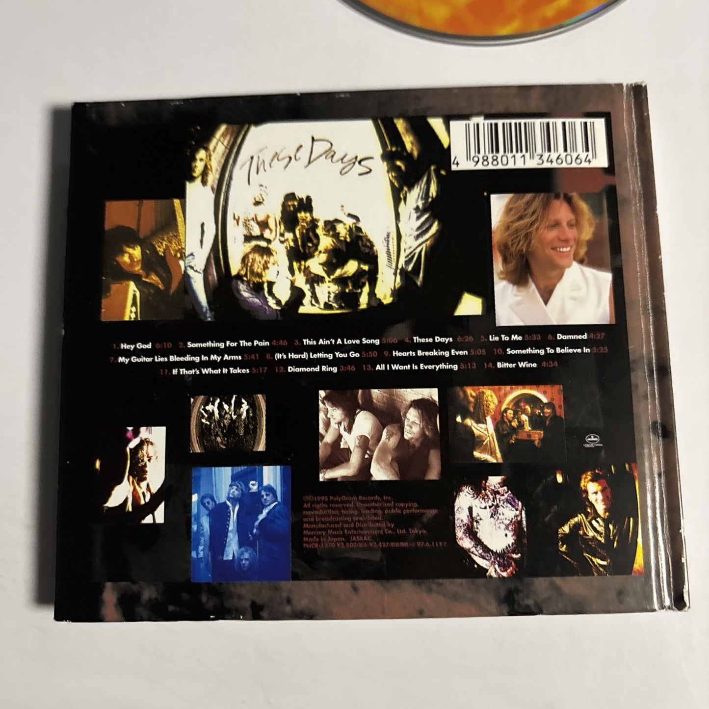 Bon Jovi – These Days (CD, 1995) Japan Limited Edition Digibook PHCR-1370