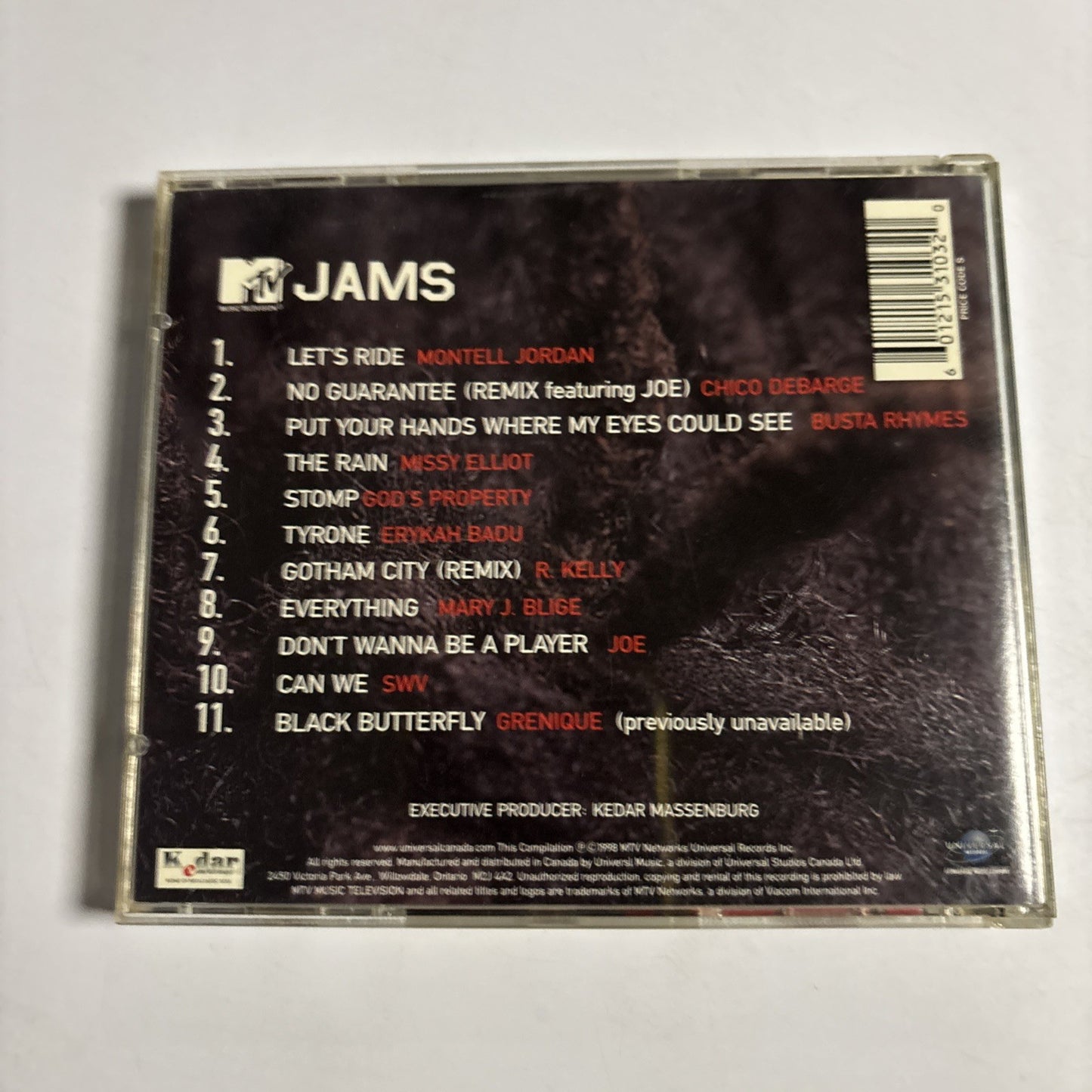Various – MTV Jams (CD, 1998) US USD-53103
