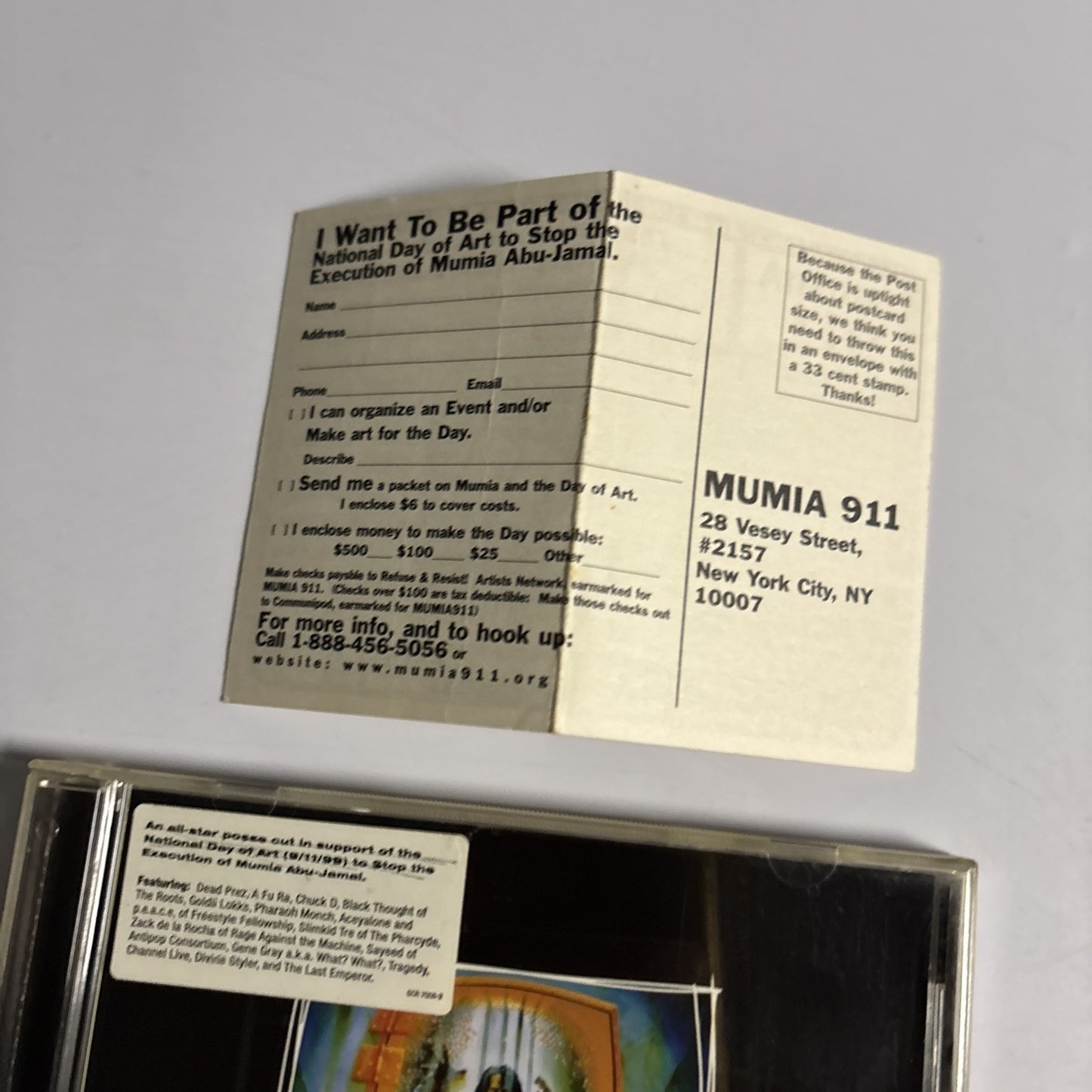 Various – Mumia 911 (CD, 1999) US GCR7008-2
