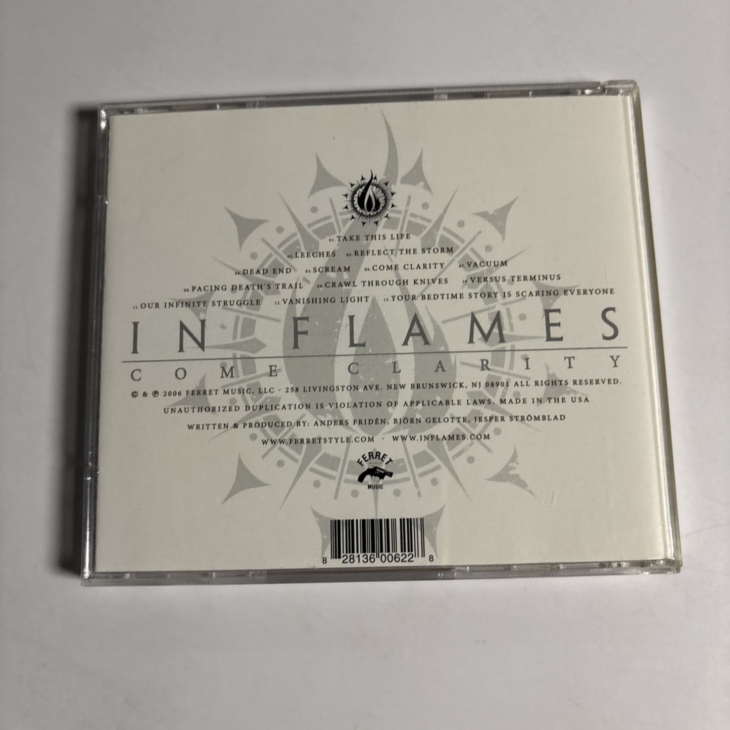 In Flames – Come Clarity (CD, 2006) US F062