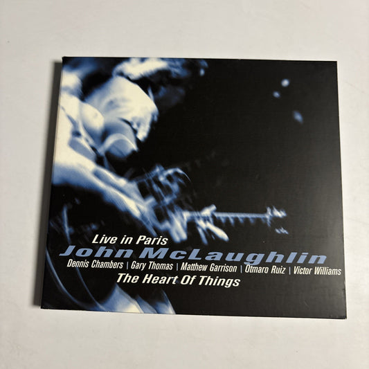 John McLaughlin – The Heart Of Things (Live In Paris) (CD, 2000) Digipak