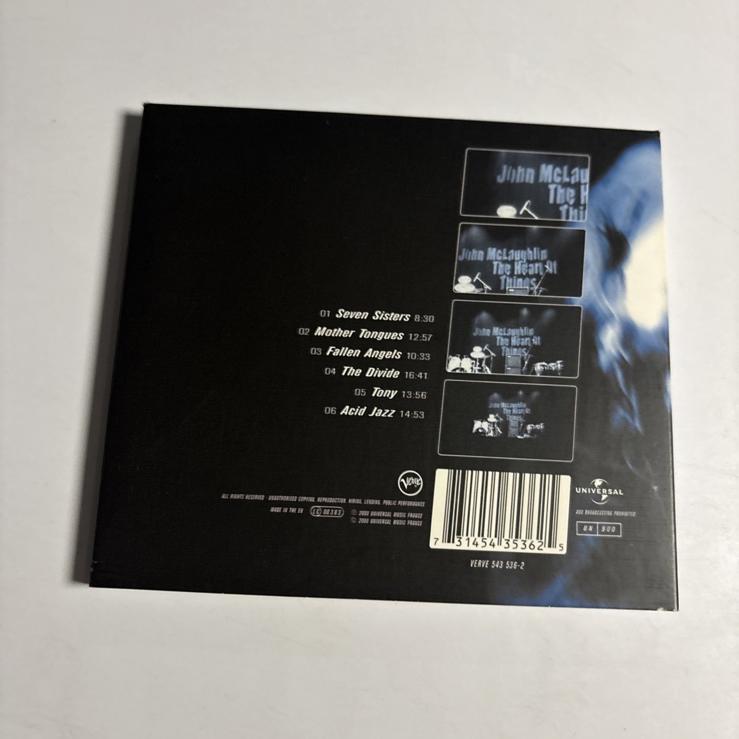 John McLaughlin – The Heart Of Things (Live In Paris) (CD, 2000) Digipak