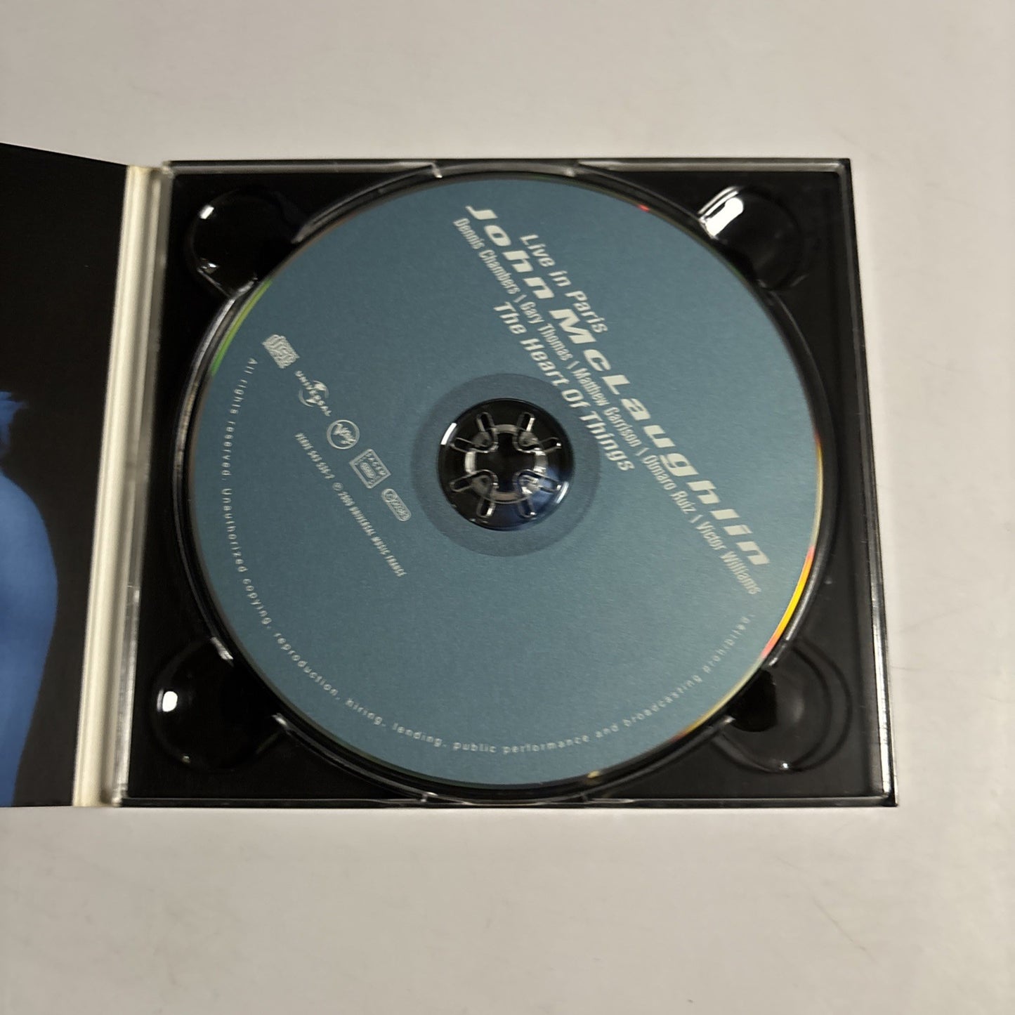 John McLaughlin – The Heart Of Things (Live In Paris) (CD, 2000) Digipak