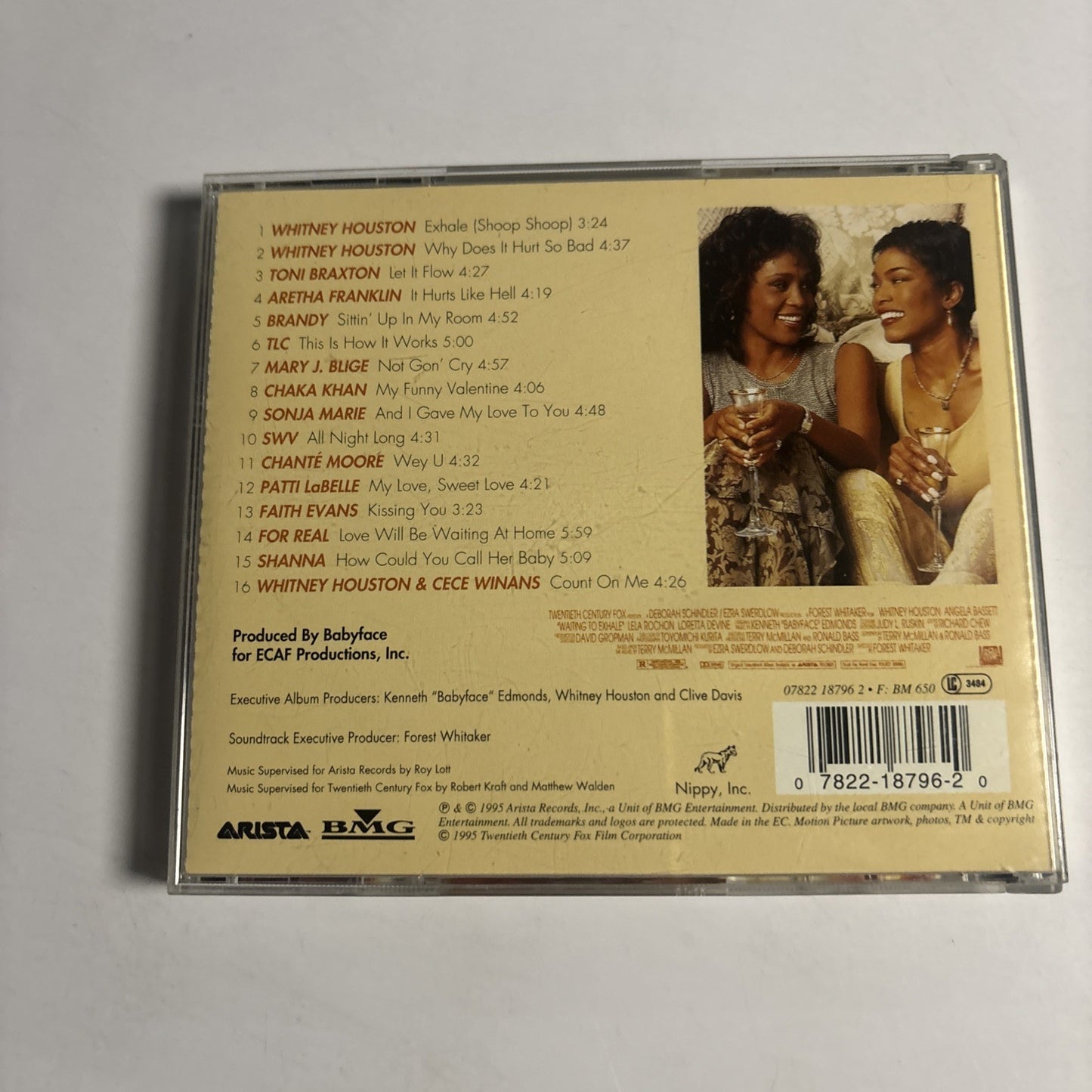 Waiting To Exhale (Original Soundtrack Album) (CD, 1995) Europe 07822 18796 2