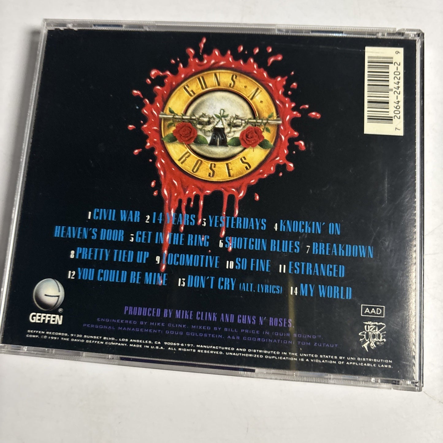 Guns N' Roses – Use Your Illusion II (CD, 1991) US GEFD-24420