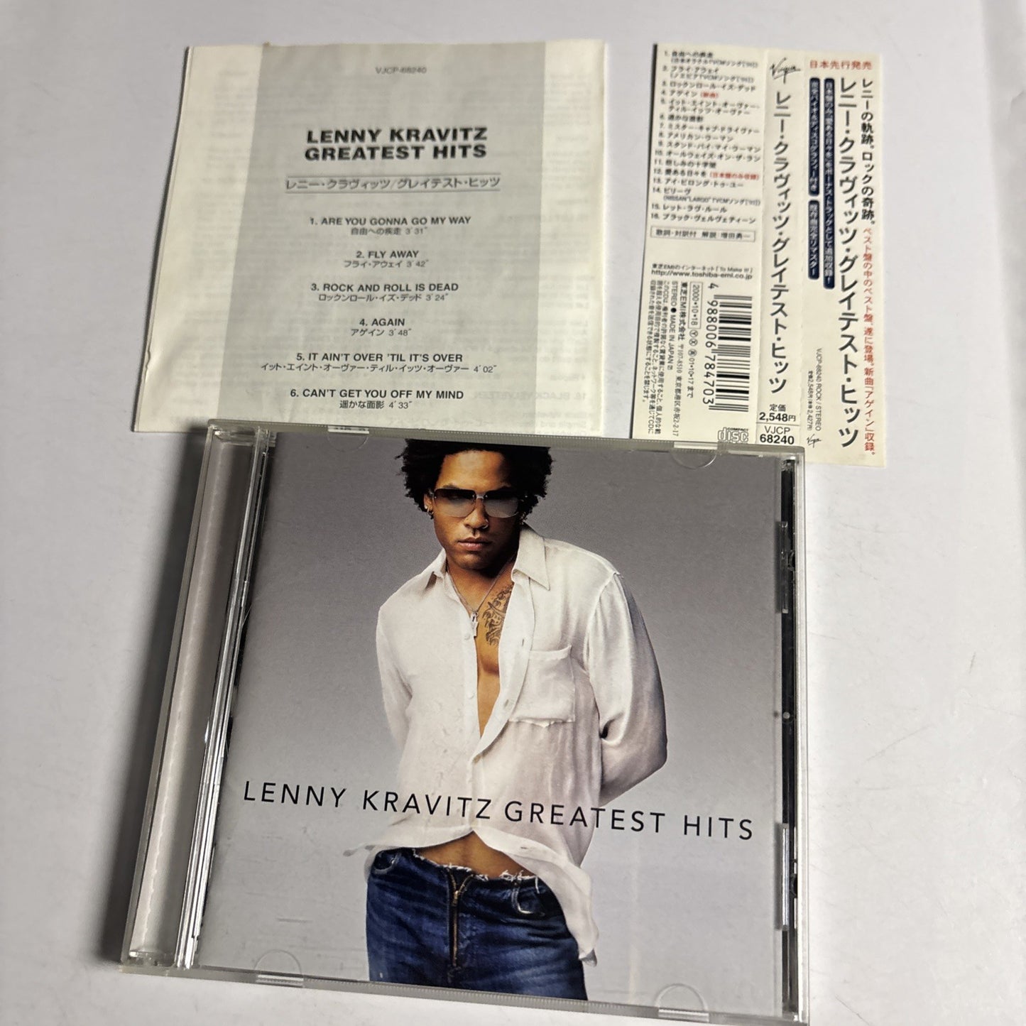 Lenny Kravitz – Greatest Hits (CD, 2000) Japan Bonus Track obi VJCP-68240