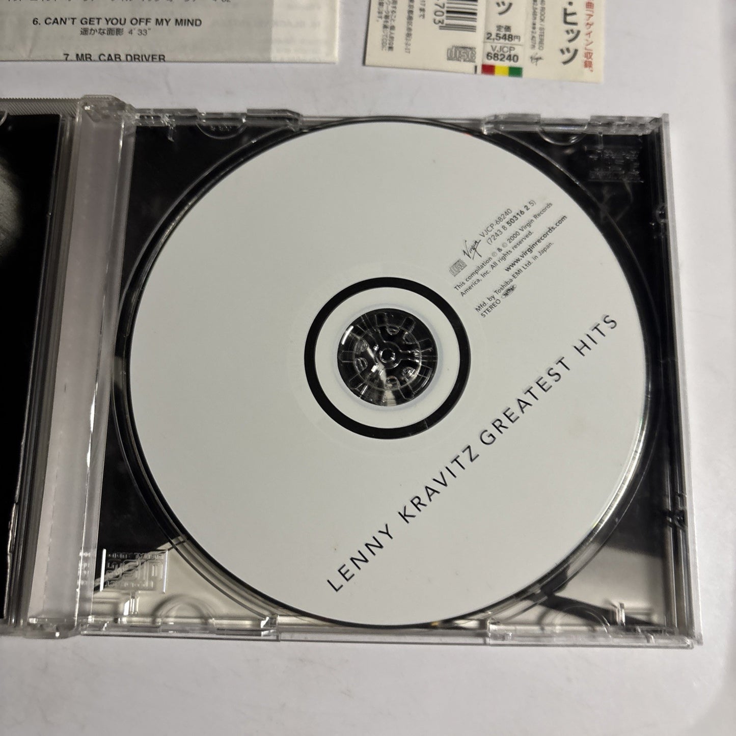 Lenny Kravitz – Greatest Hits (CD, 2000) Japan Bonus Track obi VJCP-68240