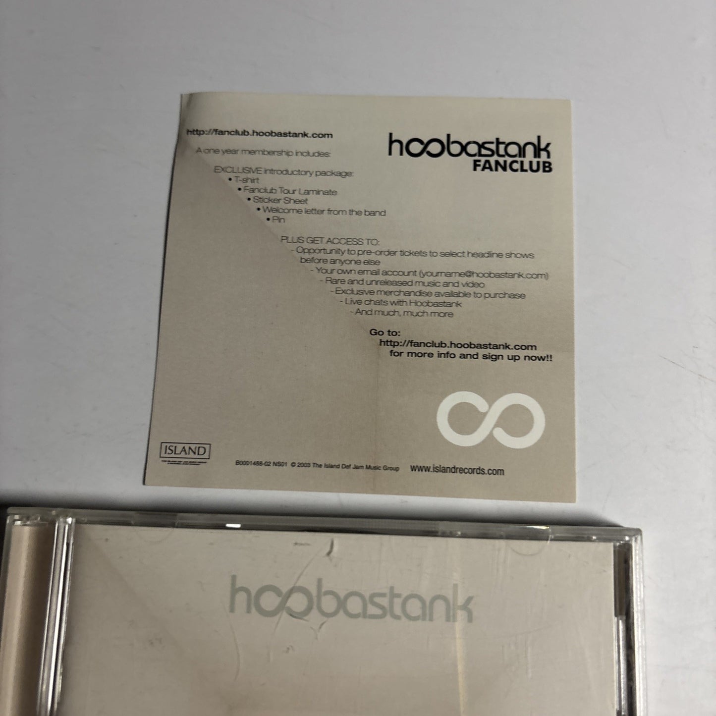 Hoobastank – The Reason (CD, 2003) US B0001488-02