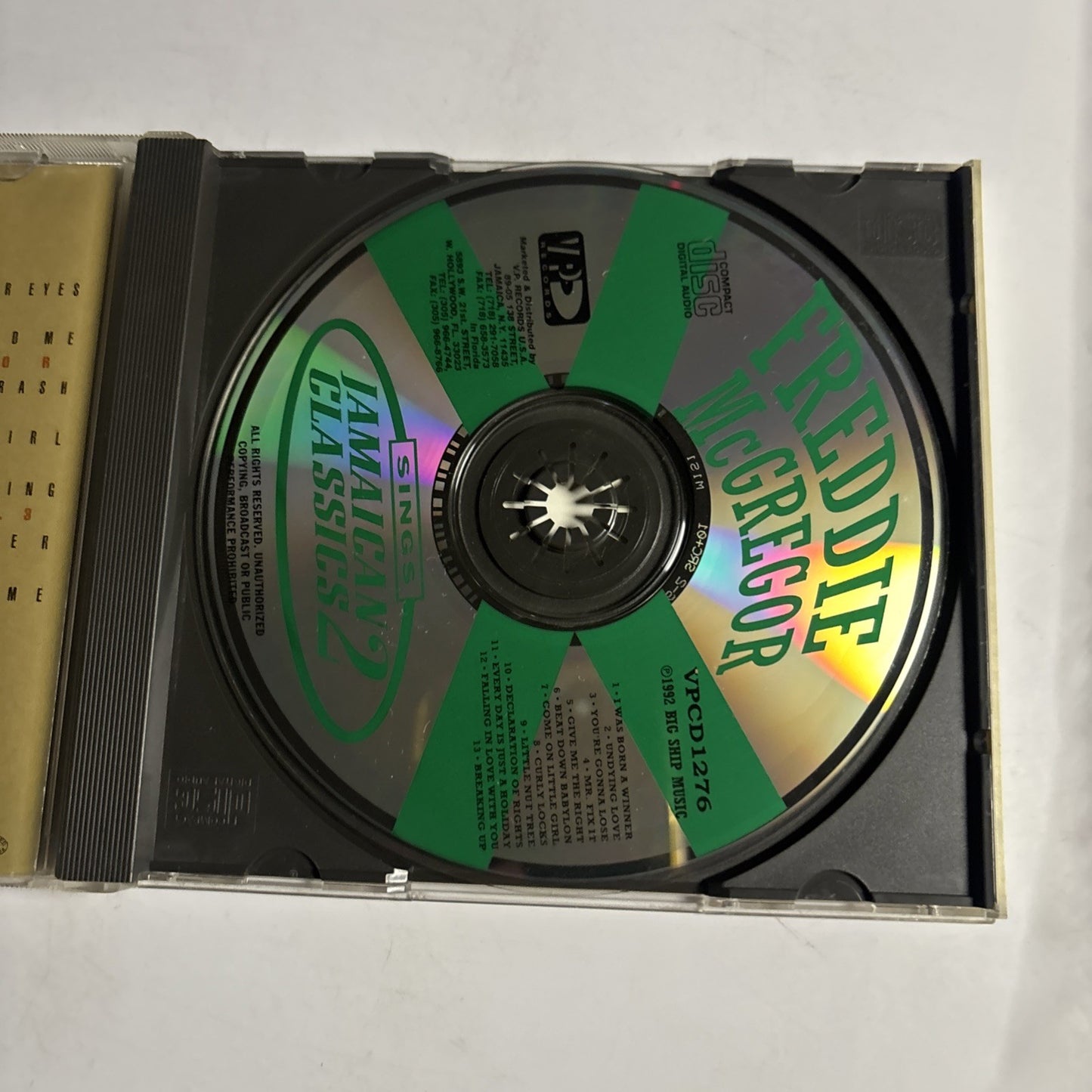 Freddie McGregor – Jamaican Classics Vol. 3 (CD, 1996) US VPCD 1472
