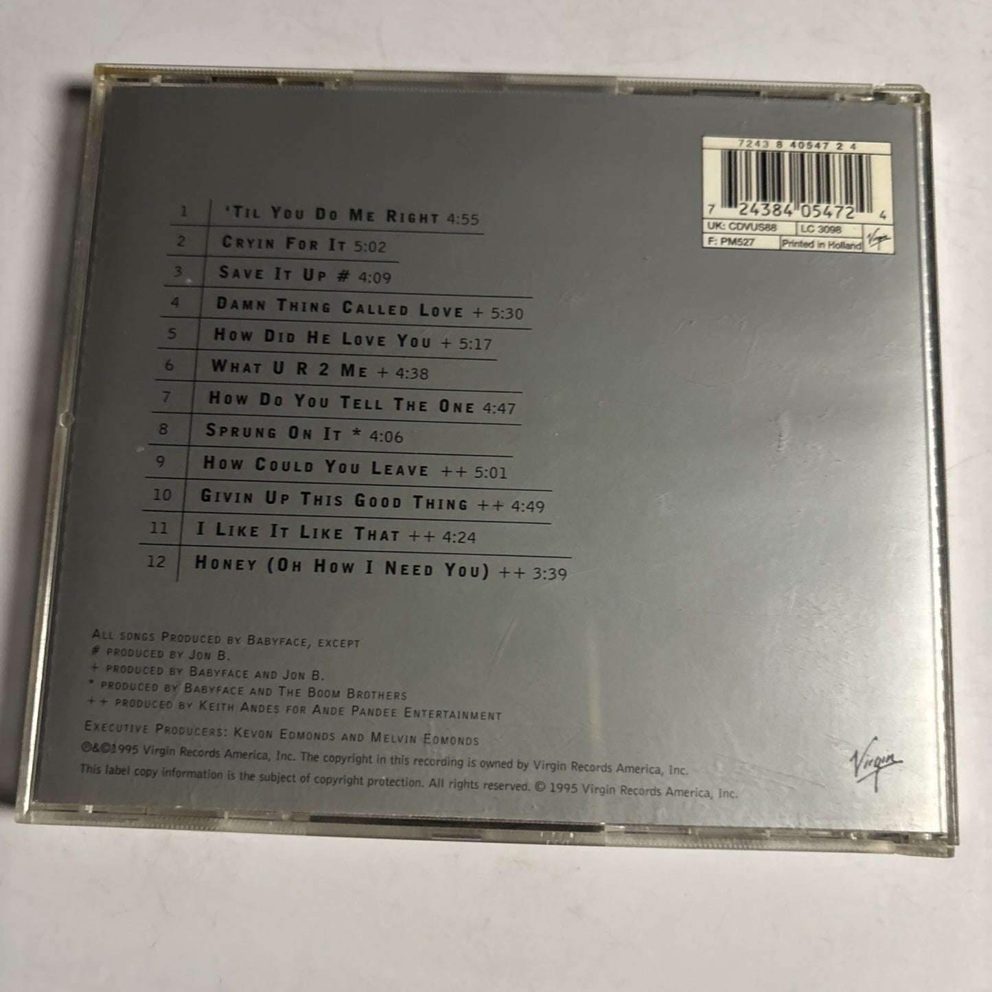 After 7 – Reflections (CD, 1995) UK & Europe 7243 8 40547 2 4