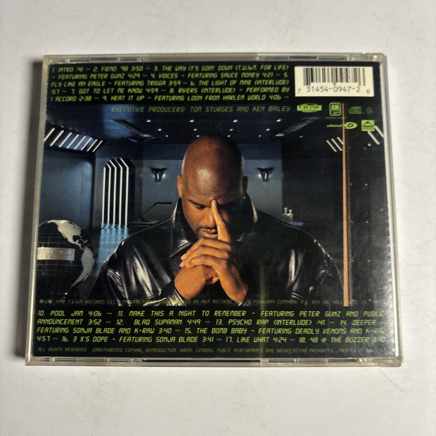 Shaquille O'Neal – Respect (CD, 1998) US 31454-0947-2