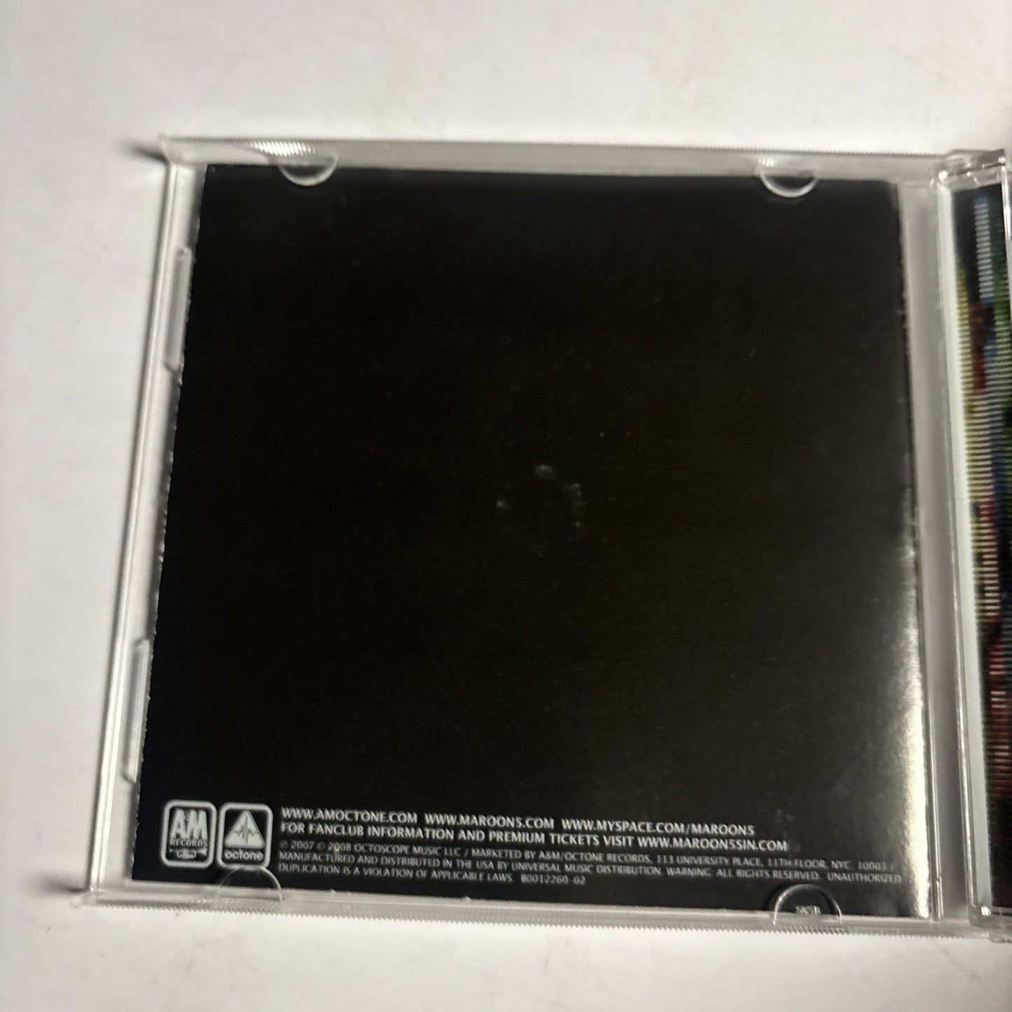 Maroon 5 – Call And Response: The Remix Album (CD, 2008) US B0012260-02