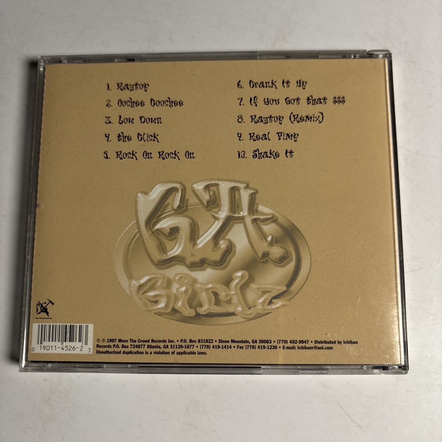 G.A. Girlz – G.A. Girlz 'N Da House (CD, 1997) US MOV 4526-2
