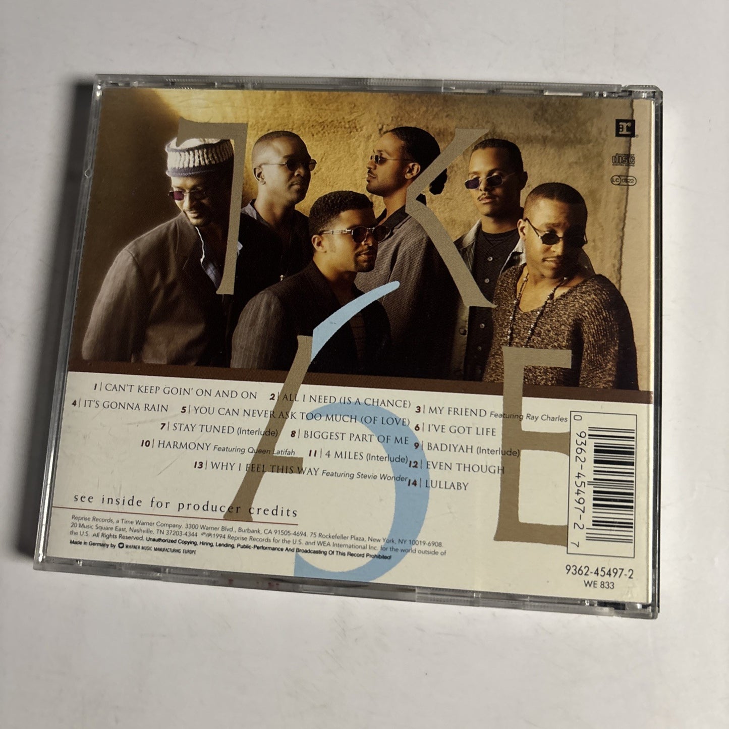 Take 6 – Join The Band (CD, 1994) Europe 9362-45497-2