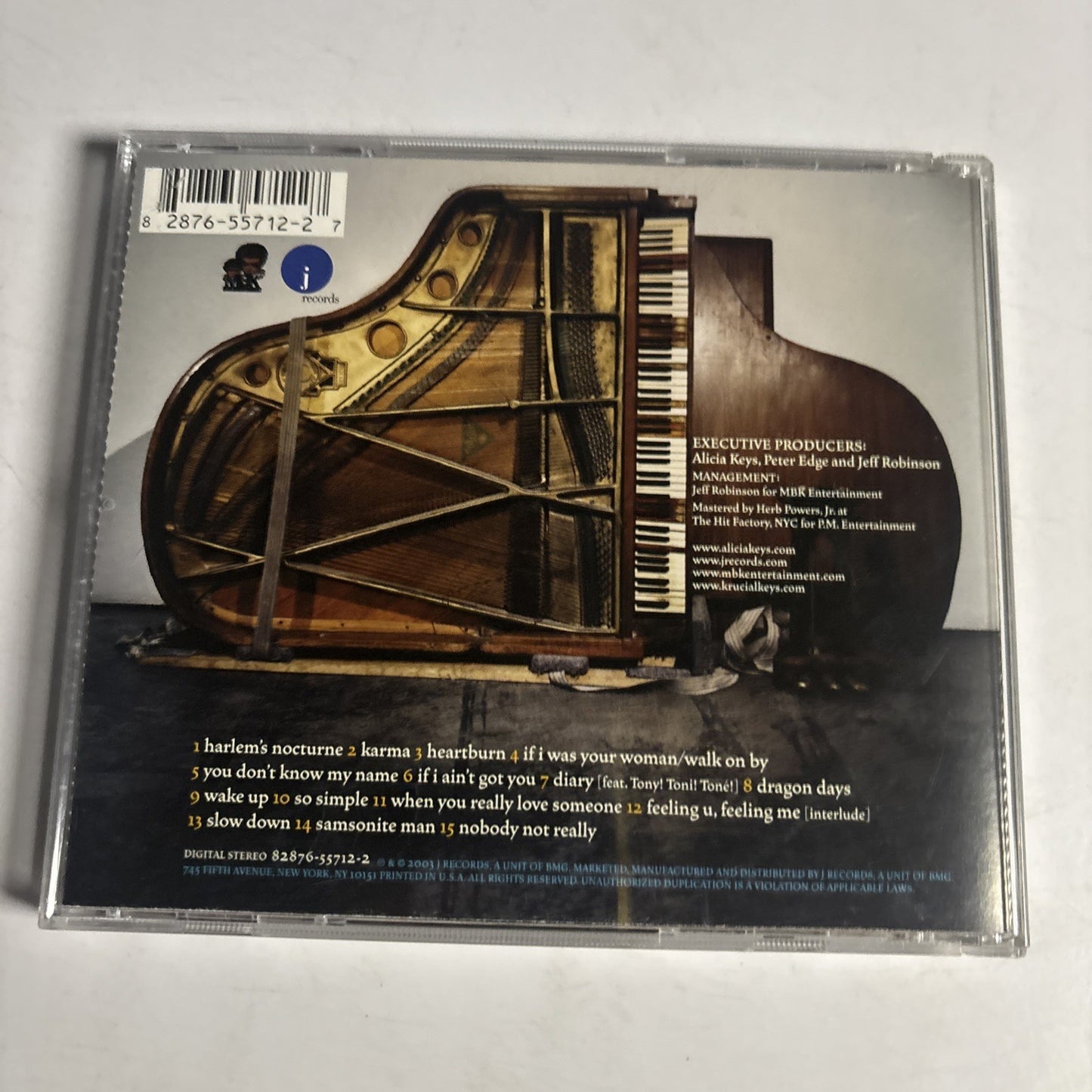 Alicia Keys – The Diary Of Alicia Keys (CD, 2003) US 82876-55712-2