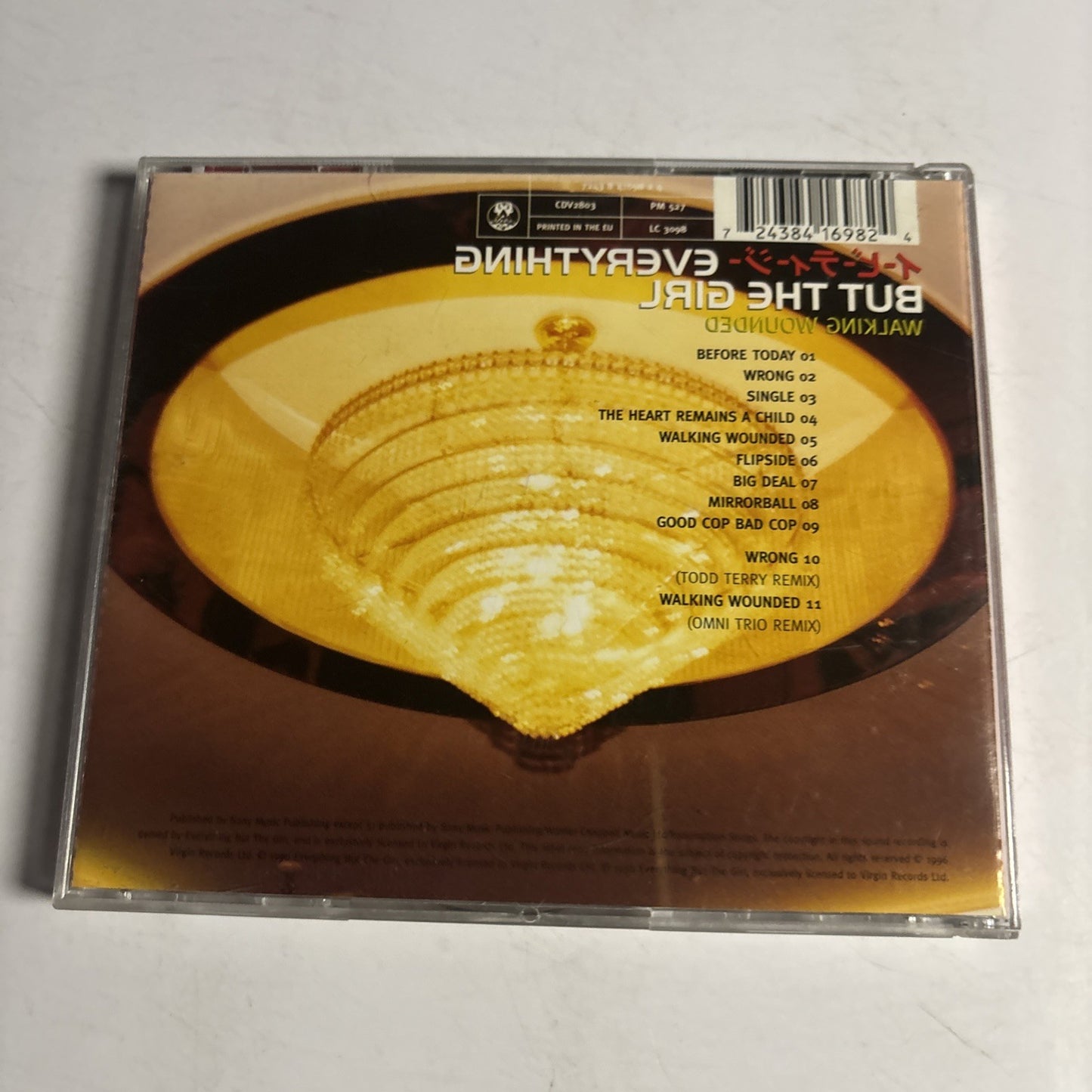 Everything But The Girl – Walking Wounded (CD, 1996) Europe 7243 8 41698 2 4