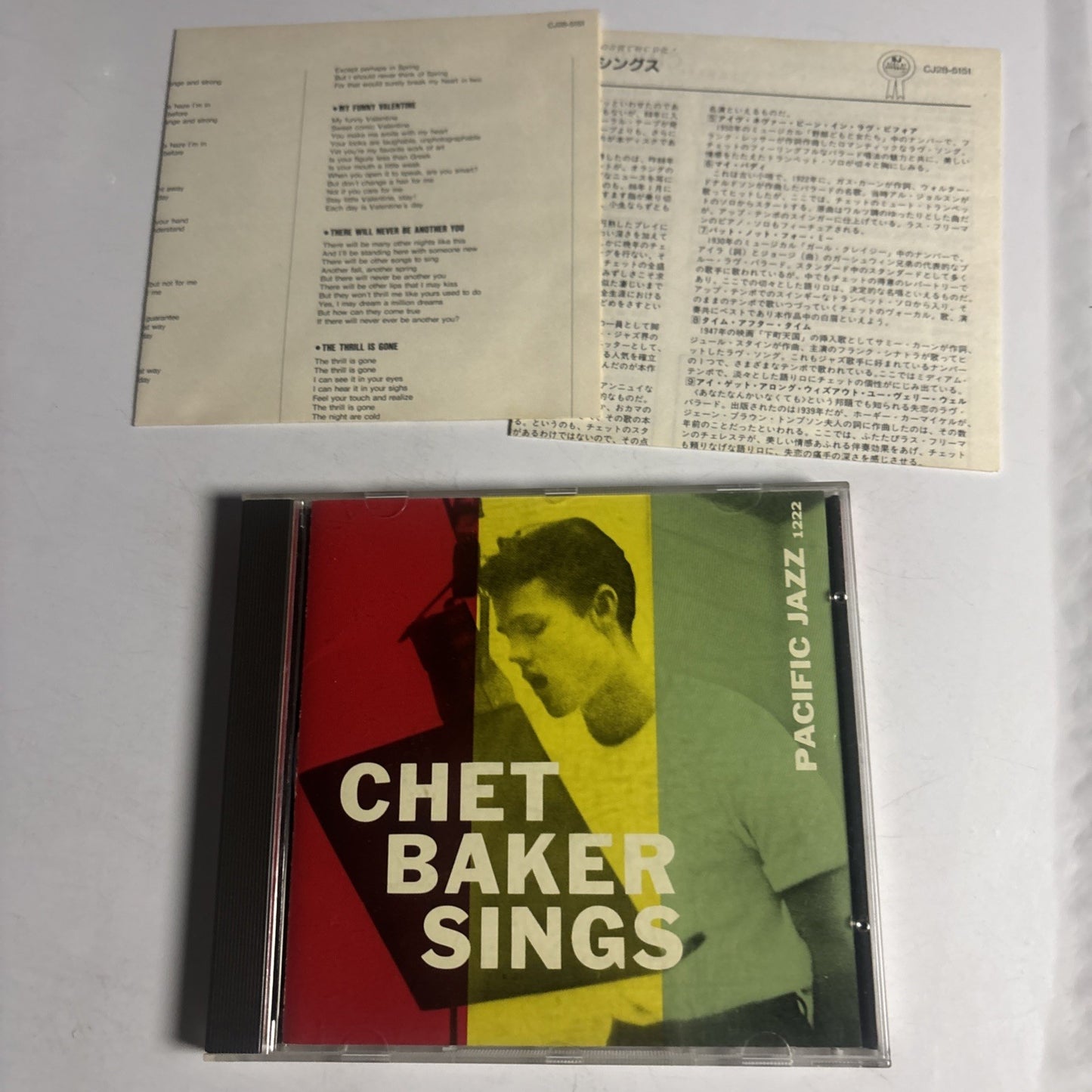 Chet Baker – Chet Baker Sings (CD, 1989) Japan CJ28‐5151