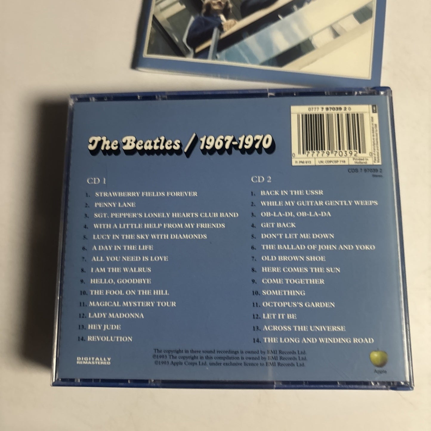 The Beatles – 1967-1970 (CD, 1993, 2-Disc) Europe 0777 7 97039 2 0