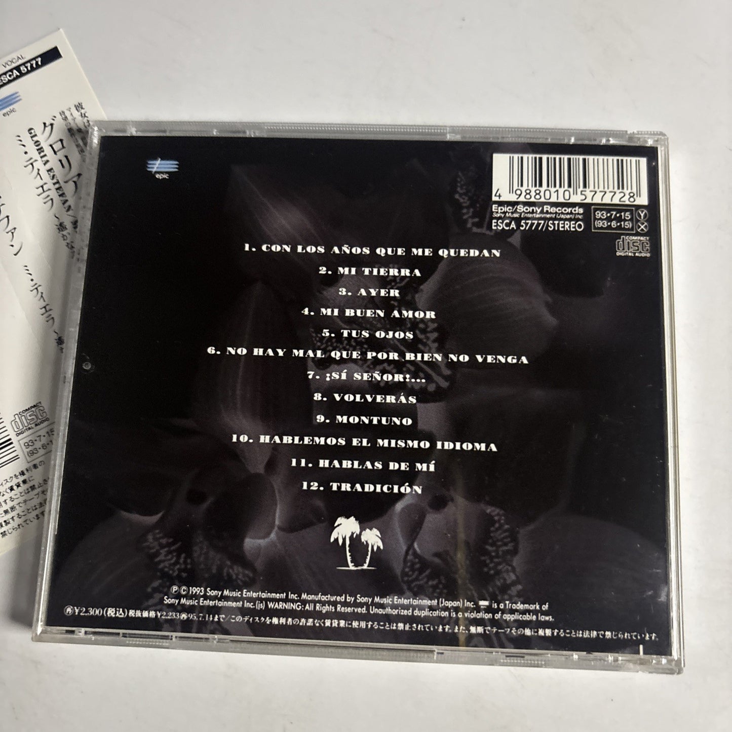 Gloria Estefan – Mi Tierra (CD, 1993) Japan obi ESCA 5777
