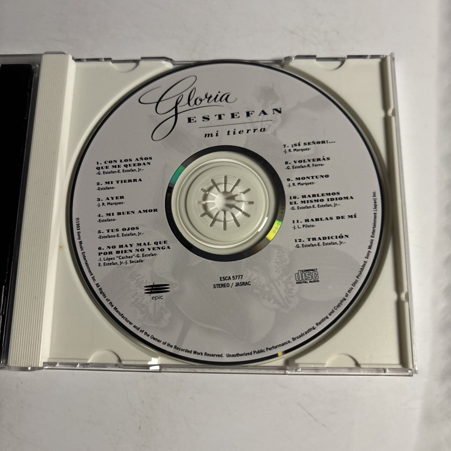 Gloria Estefan – Mi Tierra (CD, 1993) Japan obi ESCA 5777
