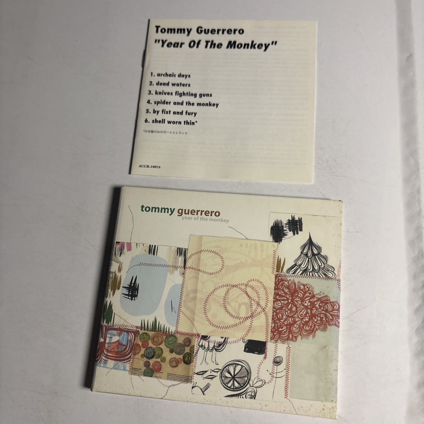 Tommy Guerrero – Year Of The Monkey (CD, 2005) Japan Bonus Track Digipak