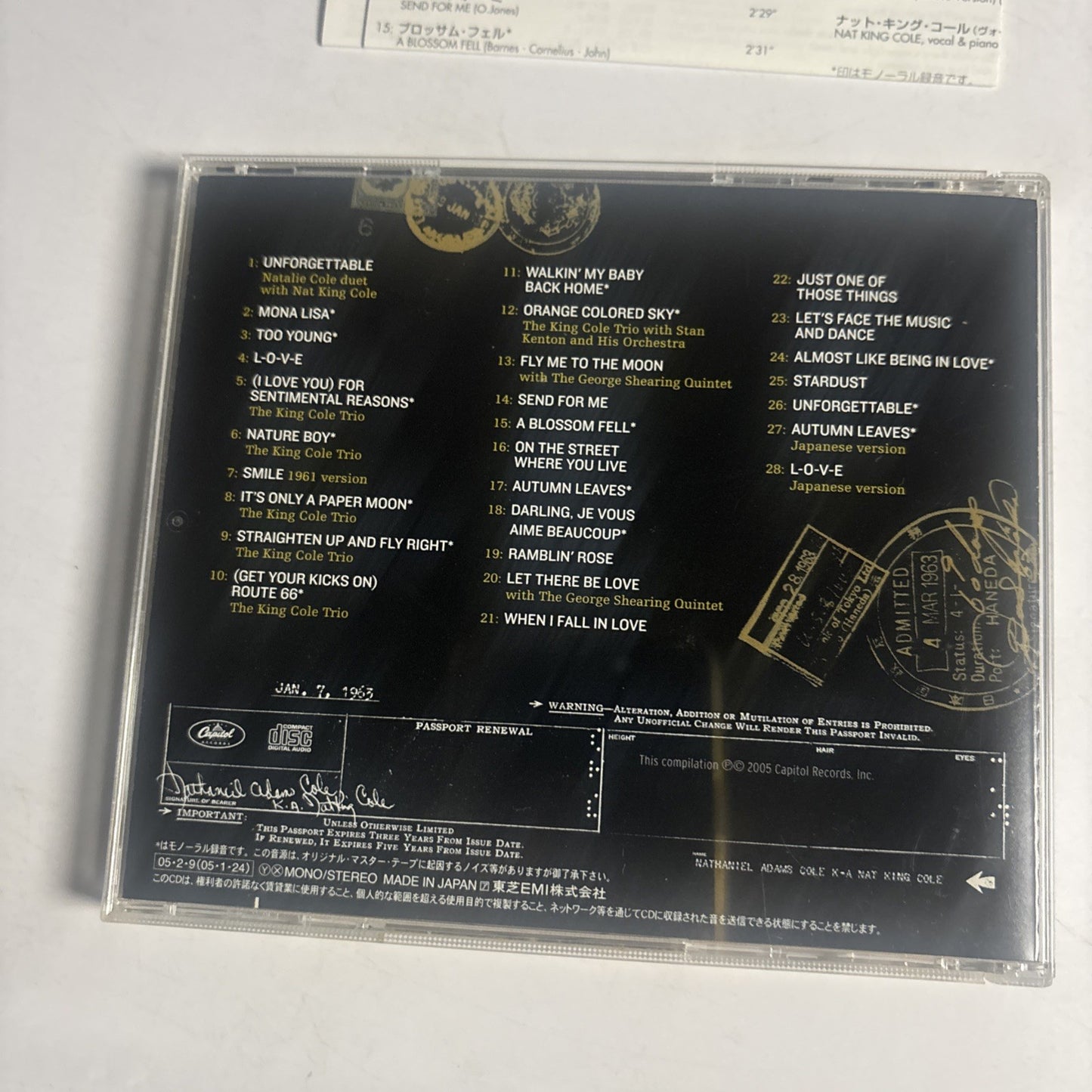 Nat King Cole – The World Of Nat King Cole (CD, 2005) Japan TOCP-67589