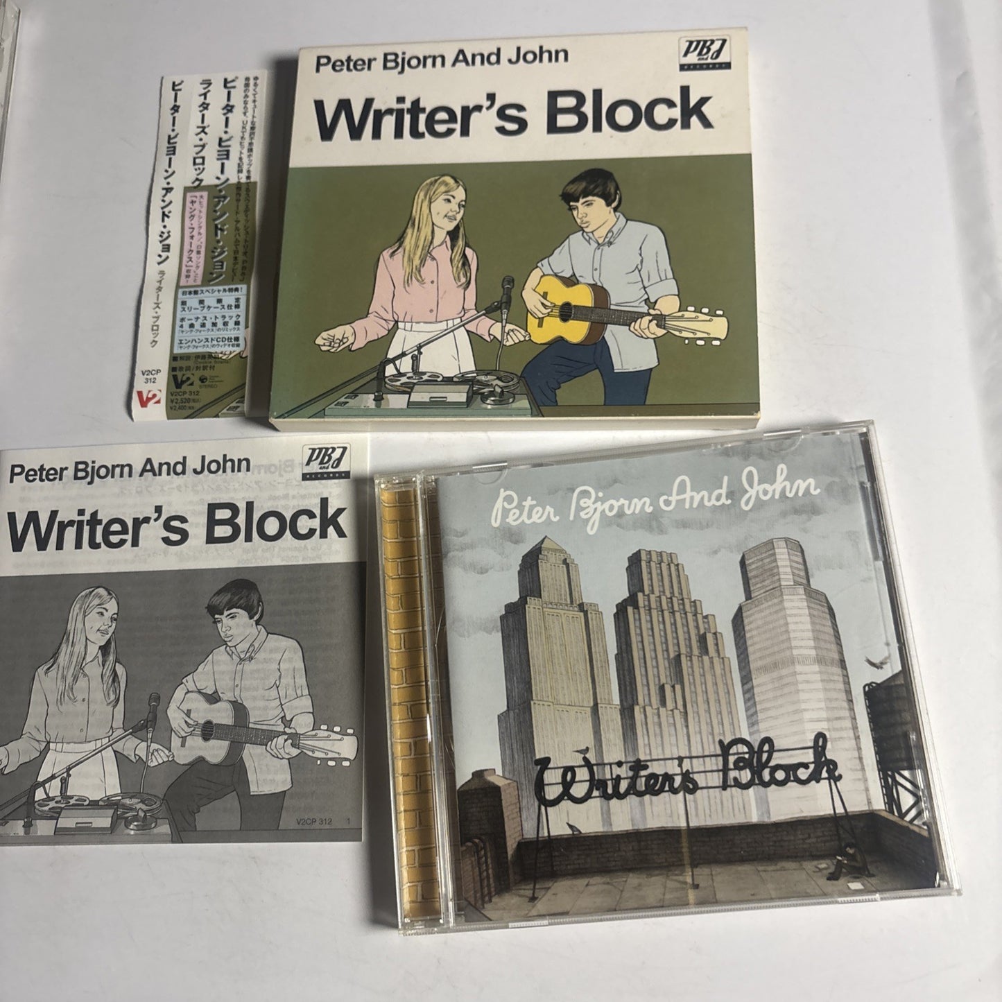 Peter Bjorn And John – Writer's Block (CD, 2006) Japan Bonus Track Obi V2CP 312