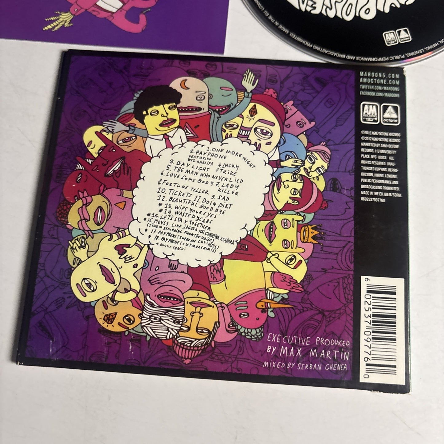 Maroon 5 – Overexposed (CD, 2012) Europe Digipak 0602537097760