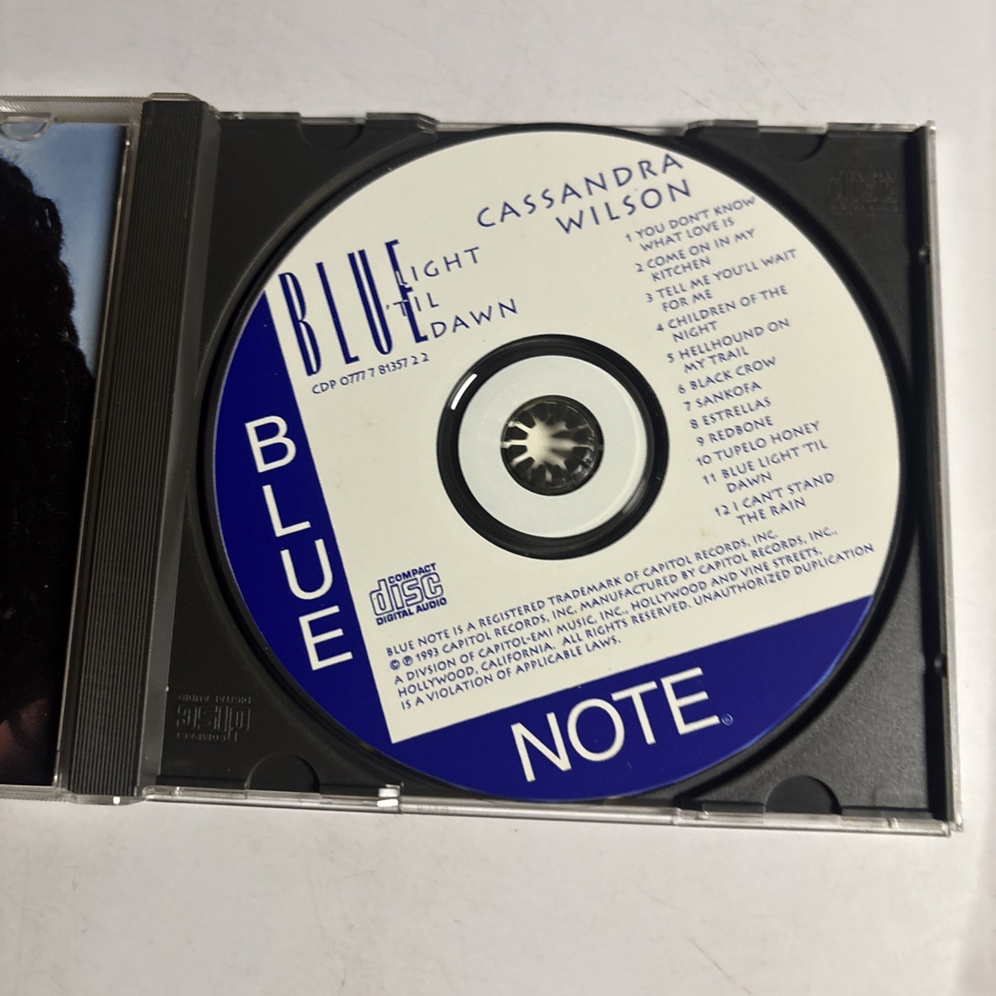 Cassandra Wilson – Blue Light 'Til Dawn (CD, 1993) US CDP 0777 7 81357 2 2