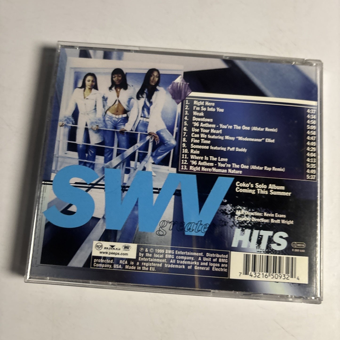 SWV – Greatest Hits (CD, 1999) Europe  74321650932