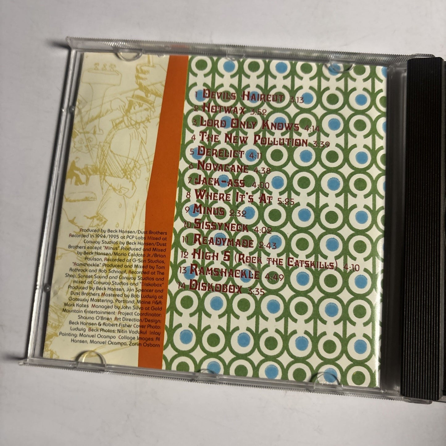 Beck – Odelay (CD, 1996)  Europe GED 24908